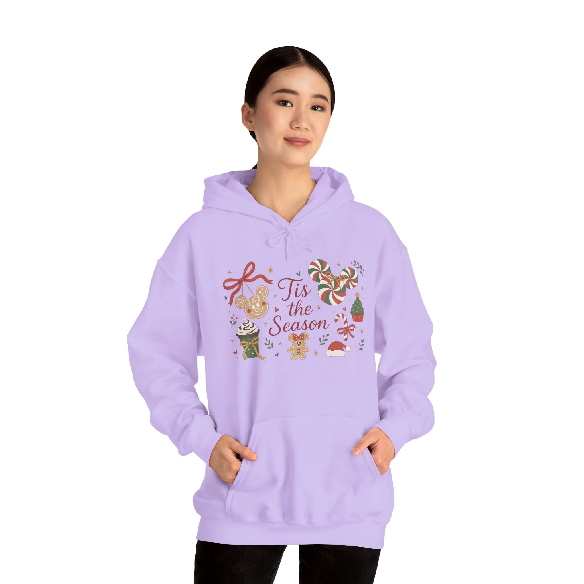 Tis the Season Christmas Women's Hooded Sweatshirt, Cozy Cookie - Cocoa Holiday Jumper, Unisex Heavy Blend™ Hooded Sweatshirt - Image 31