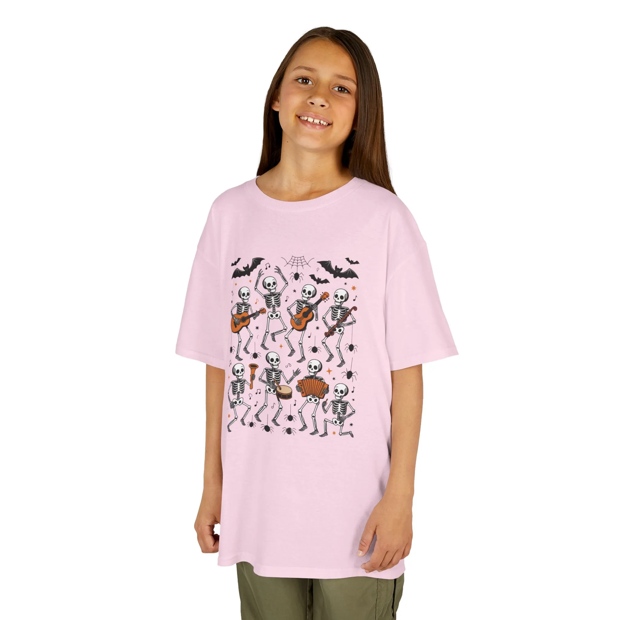 Cute Dancing Skeleton Halloween T-Shirt for Girls Boys, Funny Spooky Band Tee, Kids Halloween Party Top, Cute Fall Outfit Gift - Image 20