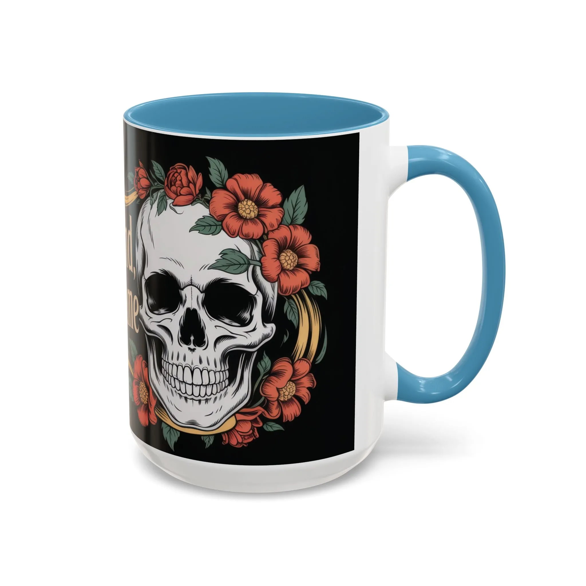 Eternal Mind Endless Flame Mug, Gothic Skull - Floral Coffee Cup, Dark Romantic Gift for Halloween or Everyday Use, Coffee Mug (11, 15oz) - Image 22