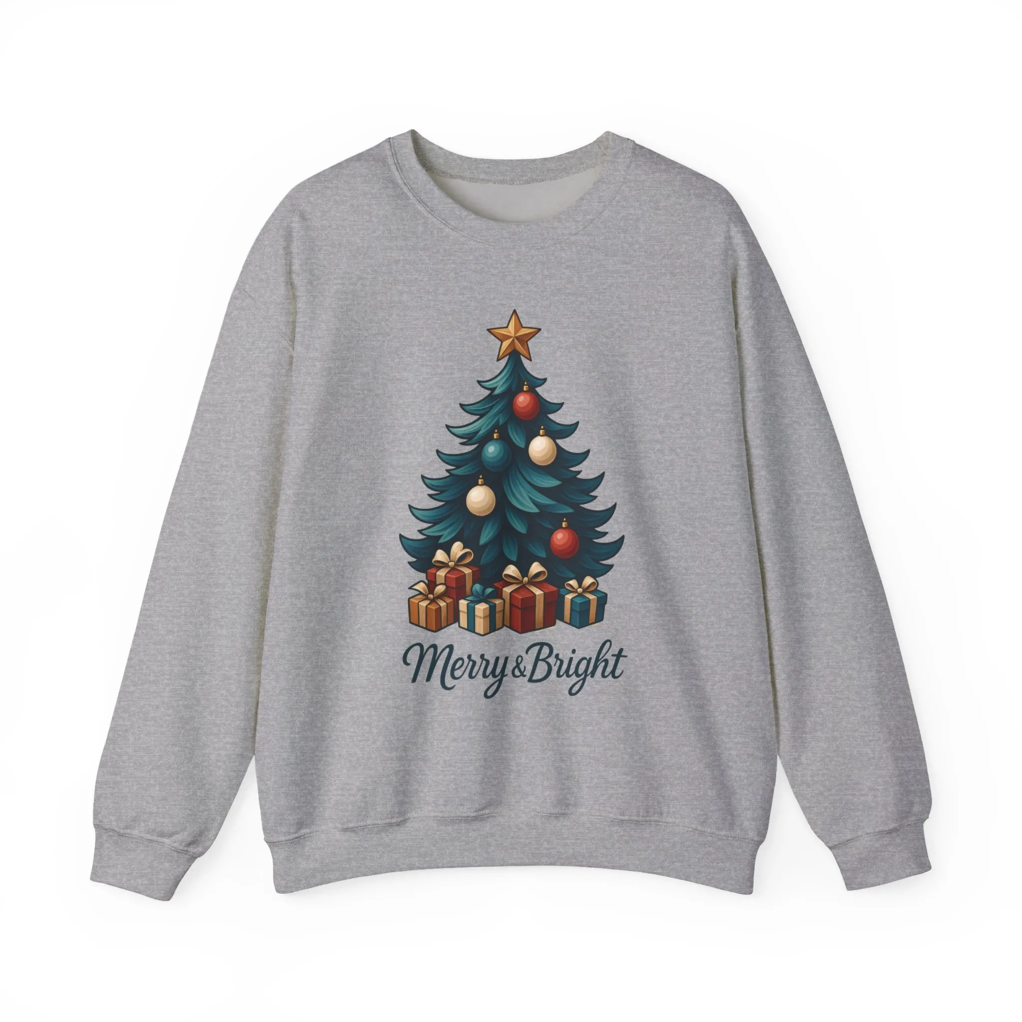 Merry & Bright Christmas Sweatshirt, Cozy Holiday Pullover - Image 13