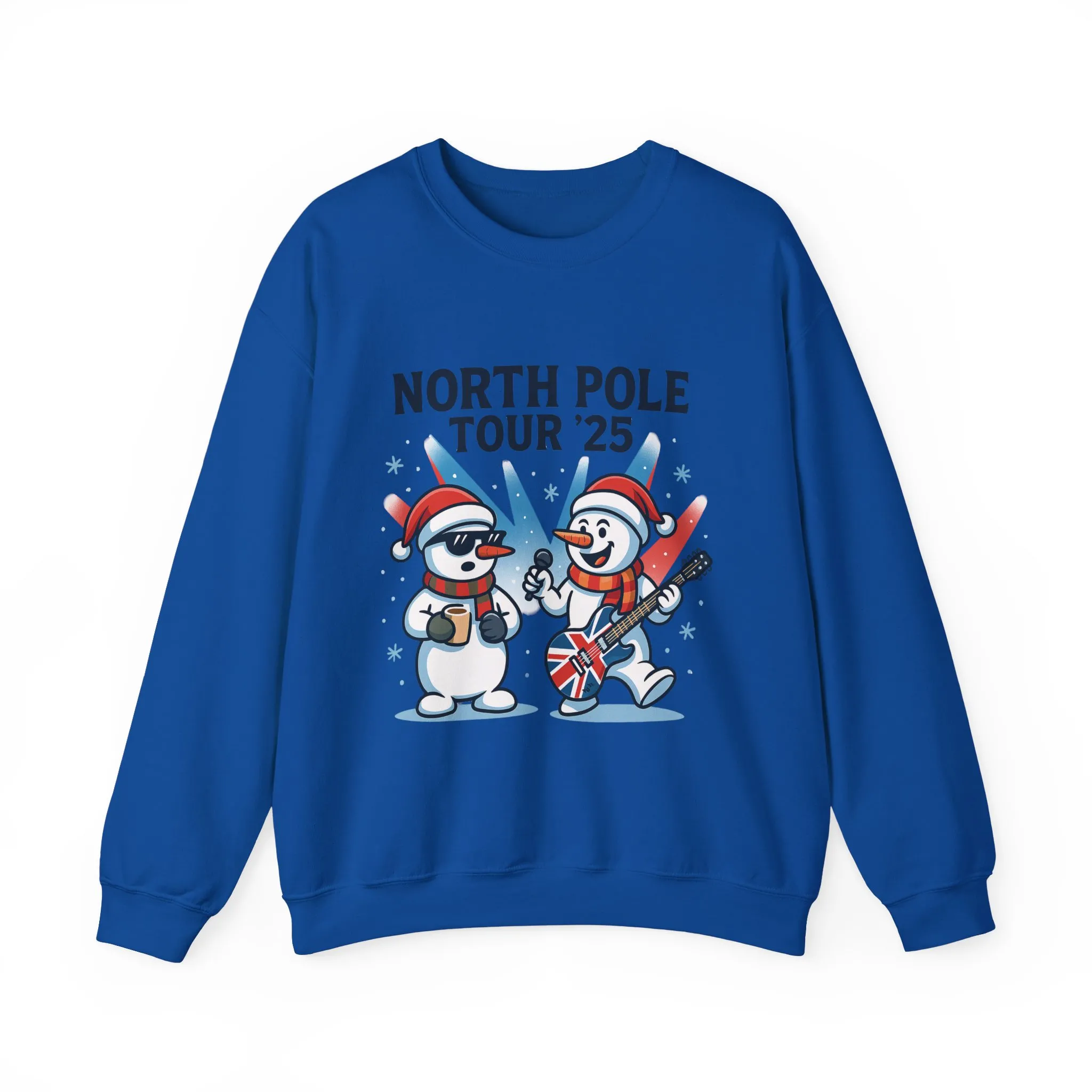 North Pole Tour 25 Women's Christmas Sweatshirt, Funny Rock Holiday Jumper - Image 16