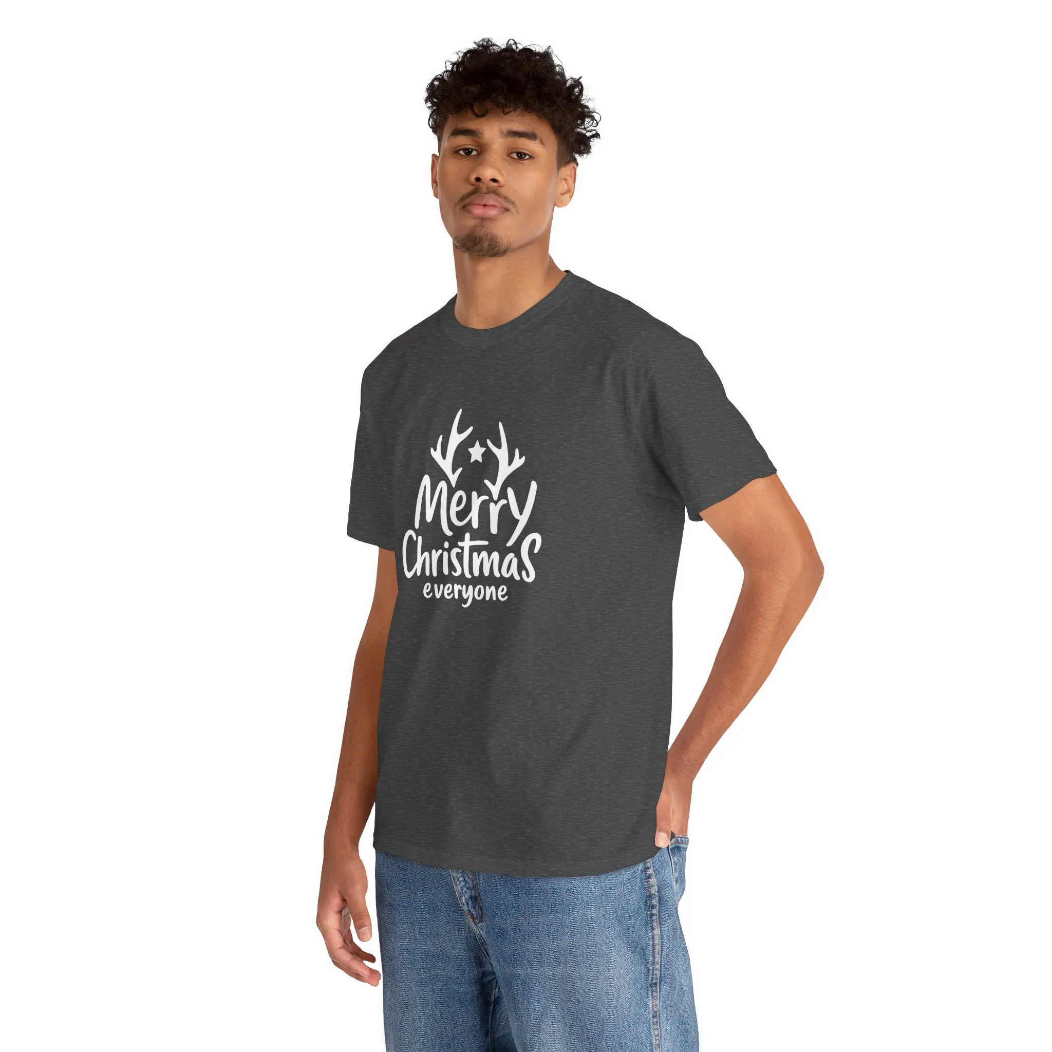 Merry Christmas Everyone Men's T-Shirt, Classic Holiday Tee, Simple Christmas Gift - Image 15