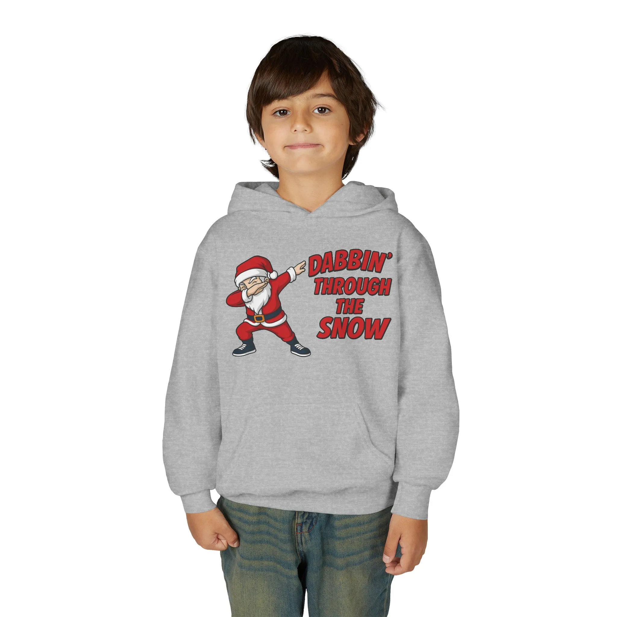 Dabbin Santa Youth Christmas Hoodie, Funny Holiday Sweatshirt for Boys - Image 9