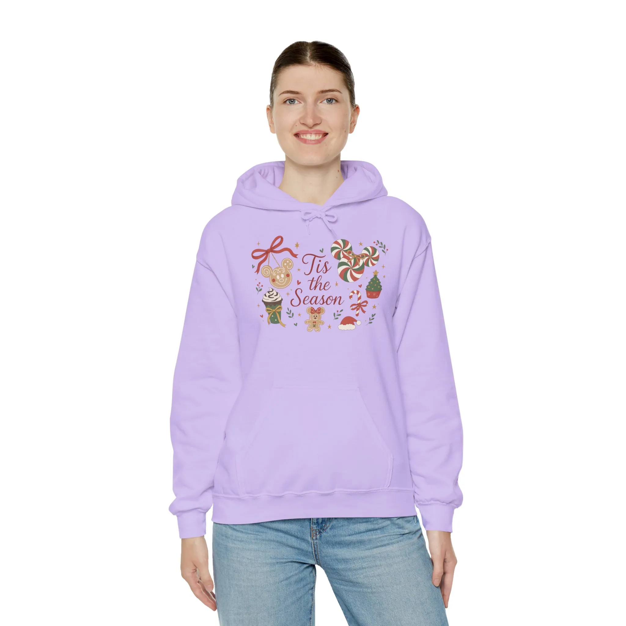 Tis the Season Christmas Women's Hooded Sweatshirt, Cozy Cookie - Cocoa Holiday Jumper, Unisex Heavy Blend™ Hooded Sweatshirt - Image 32