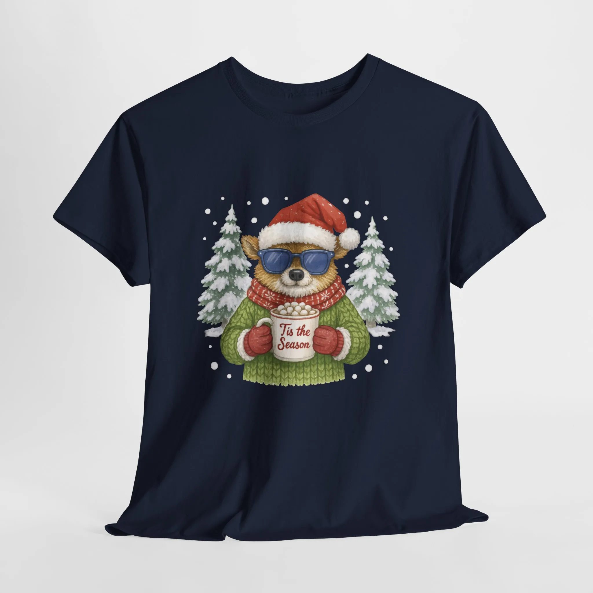 Women's Tis the Season Christmas T-Shirt, Cool Reindeer Holiday Tee - Image 13