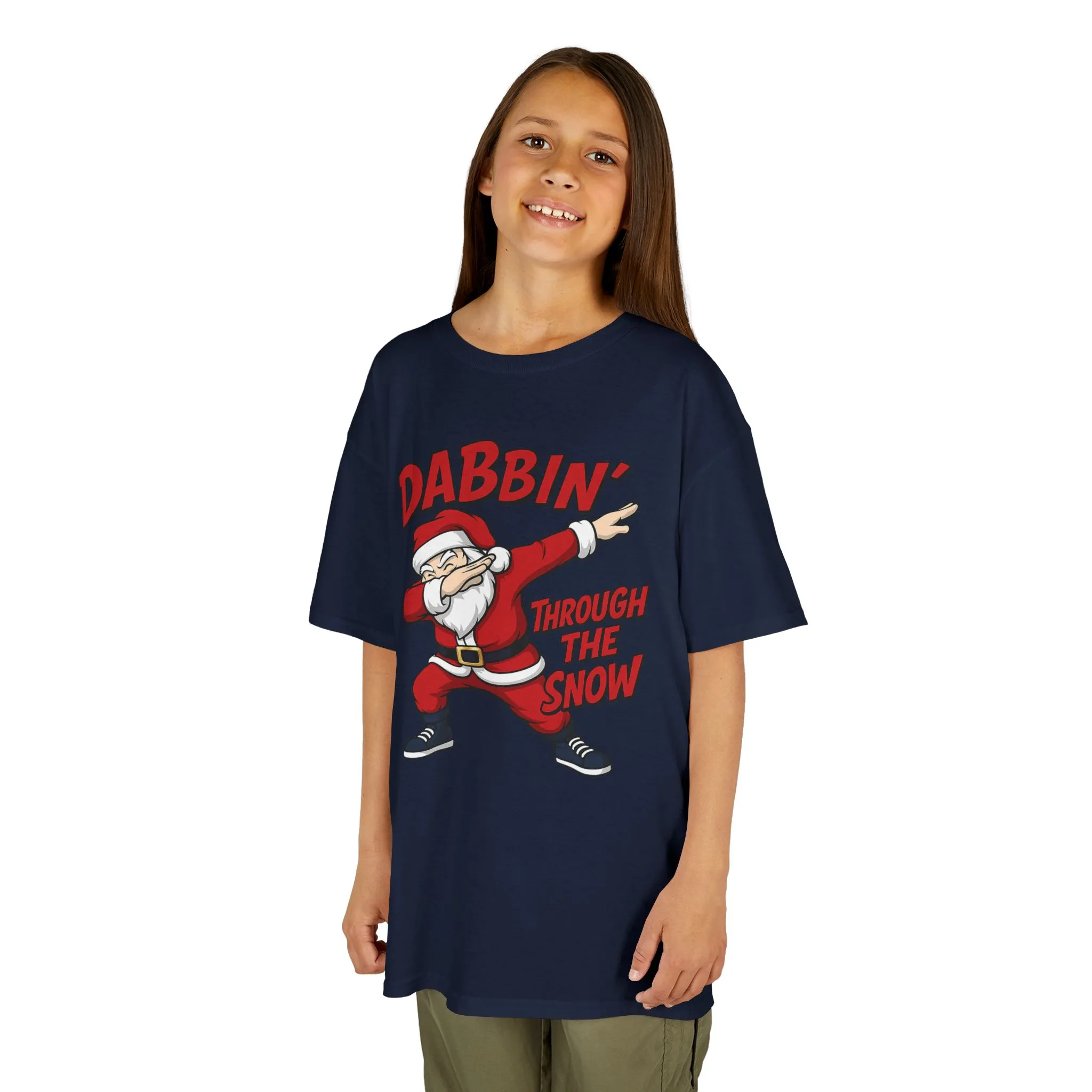 Dabbin Santa Youth Christmas T-Shirt, Funny Holiday Tee for Boys - Image 21