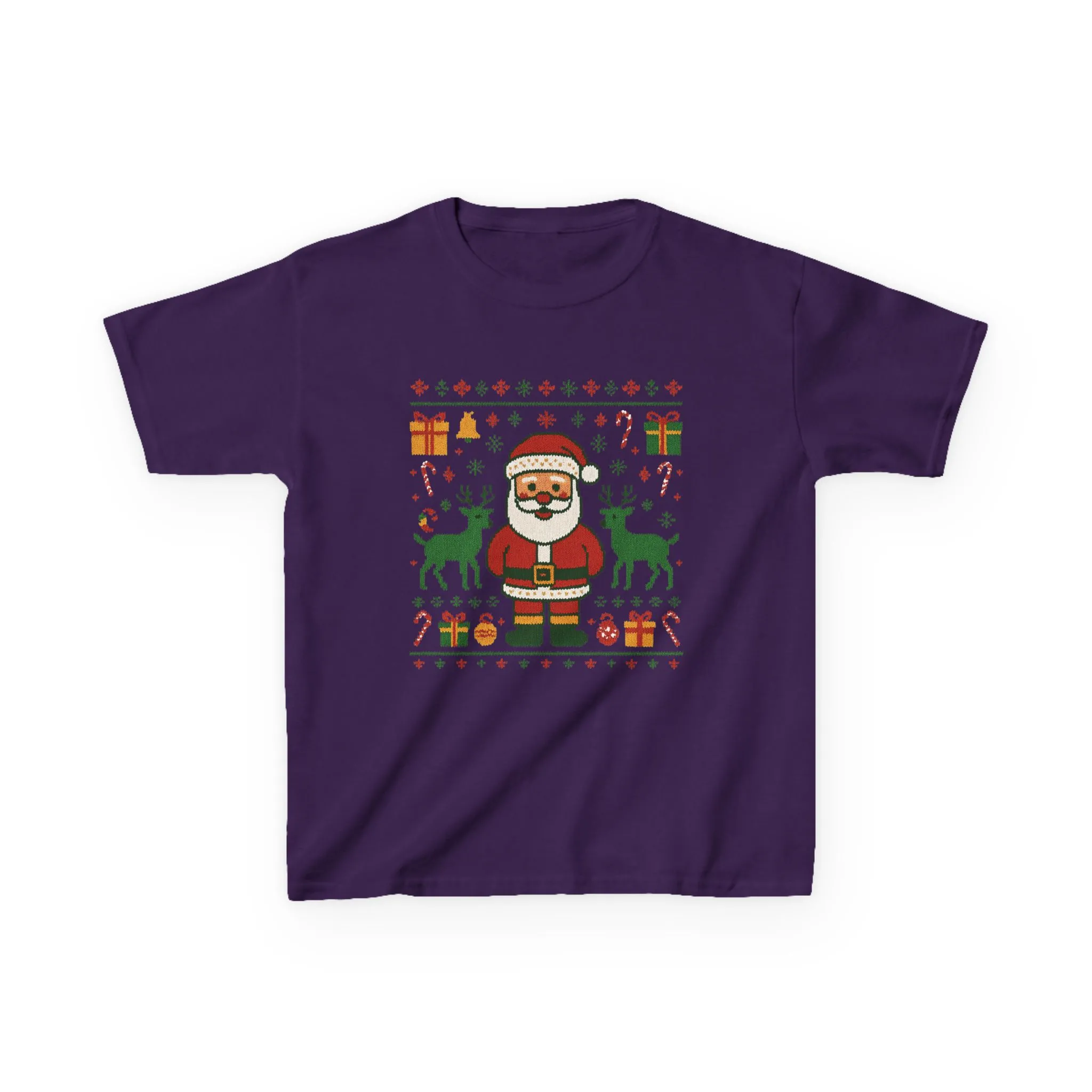 Kids Santa Christmas Shirt, Holiday Style Kids Sweater - Image 15