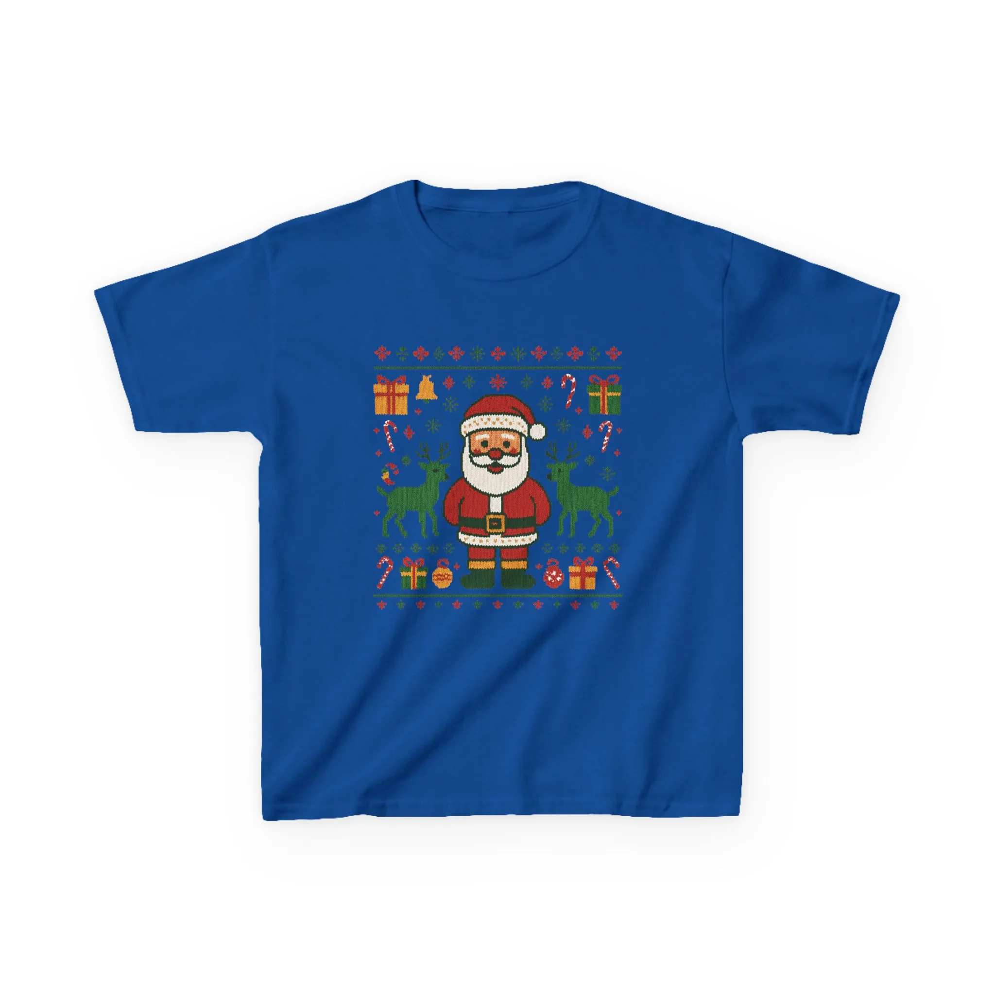 Kids Santa Christmas Shirt, Holiday Style Kids Sweater - Image 11
