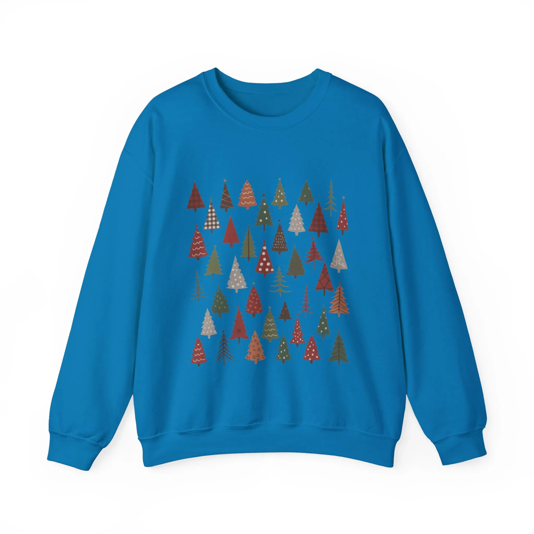 Women's Minimal Christmas Tree Sweatshirt, Rustic Holiday Pullover - Image 19