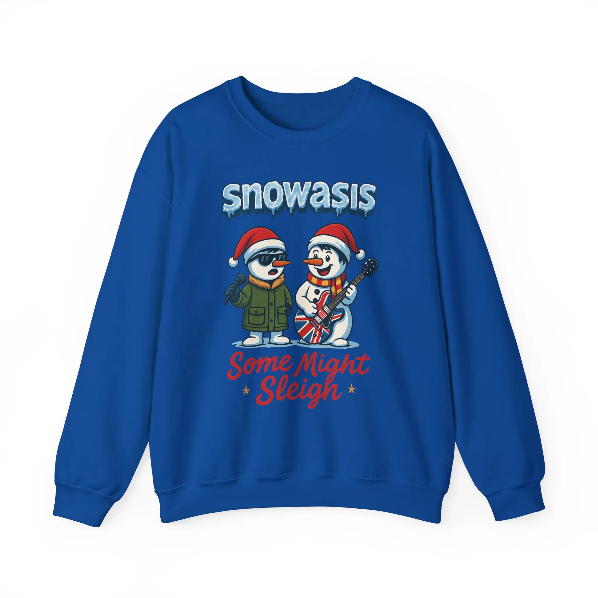 Snowasis Some Might Sleigh Men's Christmas Sweatshirt, Funny Rock Holiday Sweater - Image 22