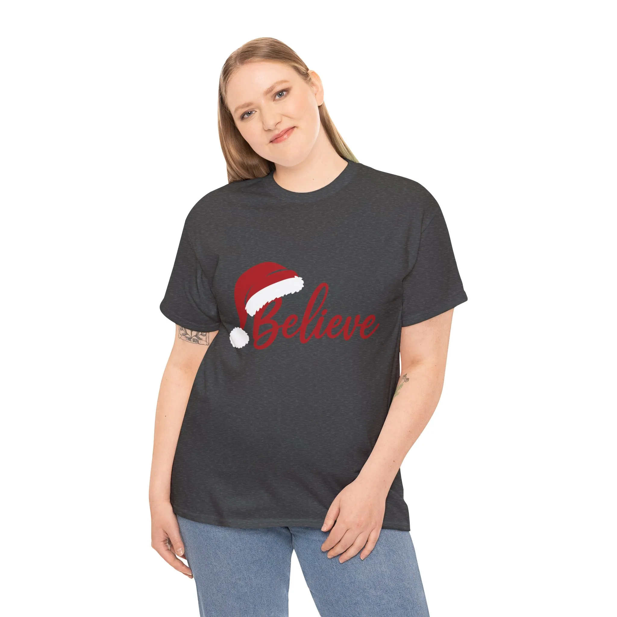 Believe Christmas Women's Shirt, Minimalist Holiday Tee - Image 12