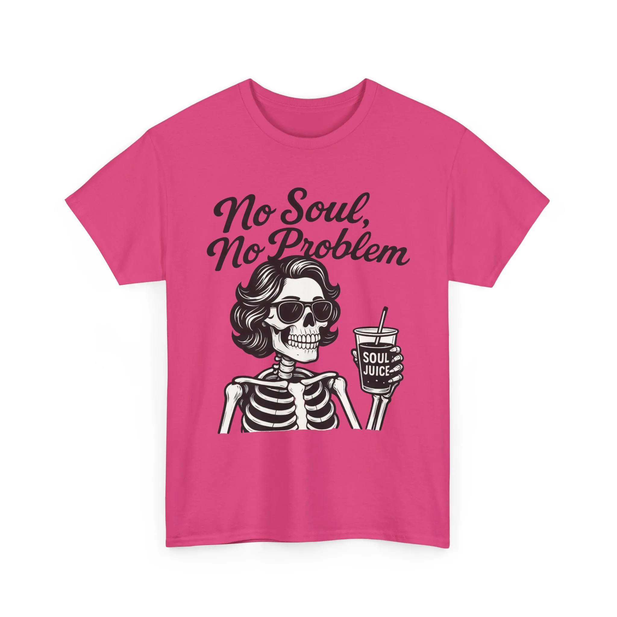 No Soul No Problem Skeleton T-Shirt for Women, Funny Gothic Skull Tee, Dark Humor Halloween Shirt, Spooky Retro Skeleton Top - Image 19