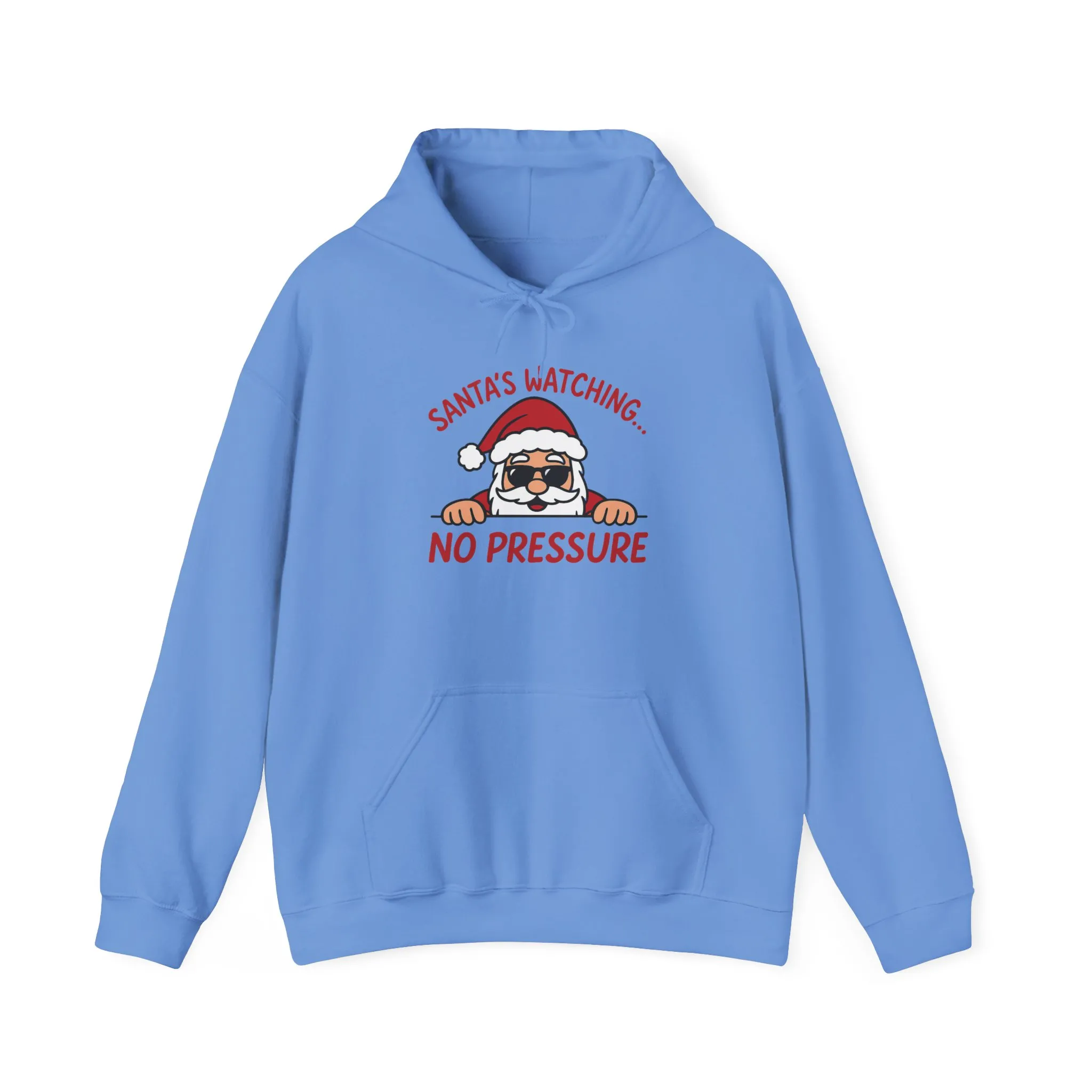 Sant's Watching No Pressure Women's Christmas Hoodie, Funny Holiday Sweatshirt - Image 17