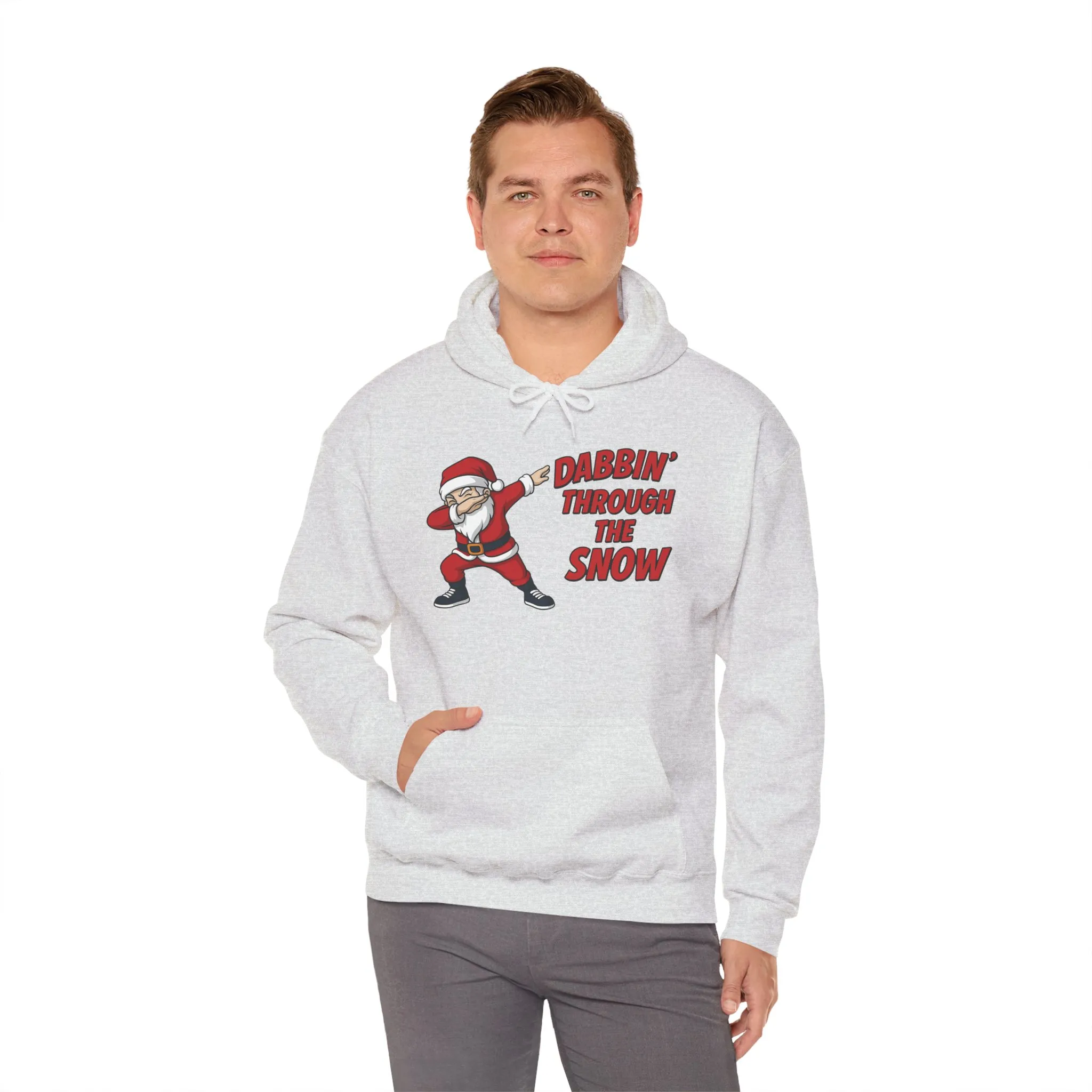 Dabbin Santa Men's Christmas Hoodie, Funny Holiday Sweatshirt - Image 8