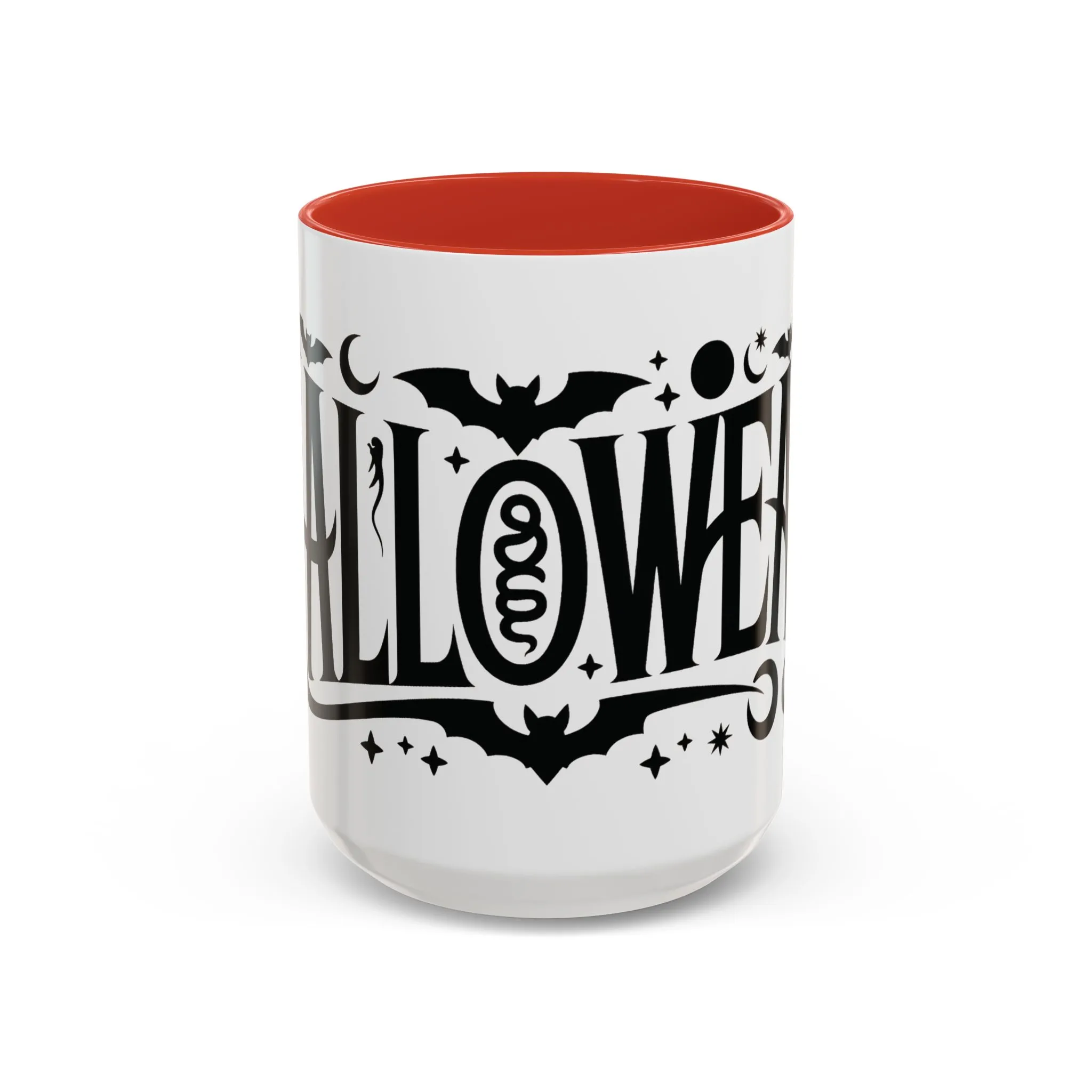Gothic Halloween Mug, Vintage Typography Coffee Cup, Retro Spooky Aesthetic Gift, Minimal Witchy Academia Drinkware, Coffee Mug (11, 15oz) - Image 16