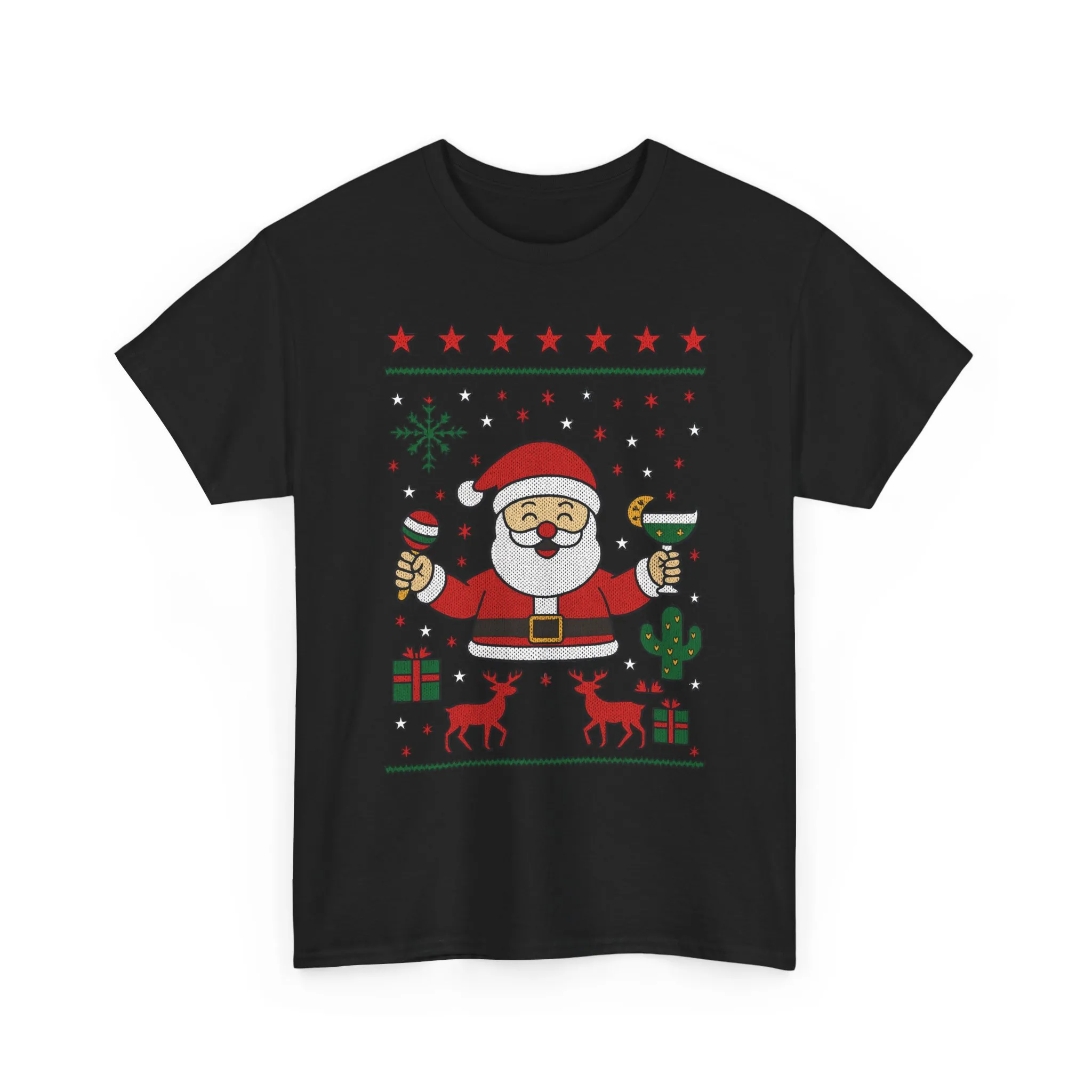 Women's Funny Santa Christmas Shirt, Festive Holiday Party Tee - Image 4