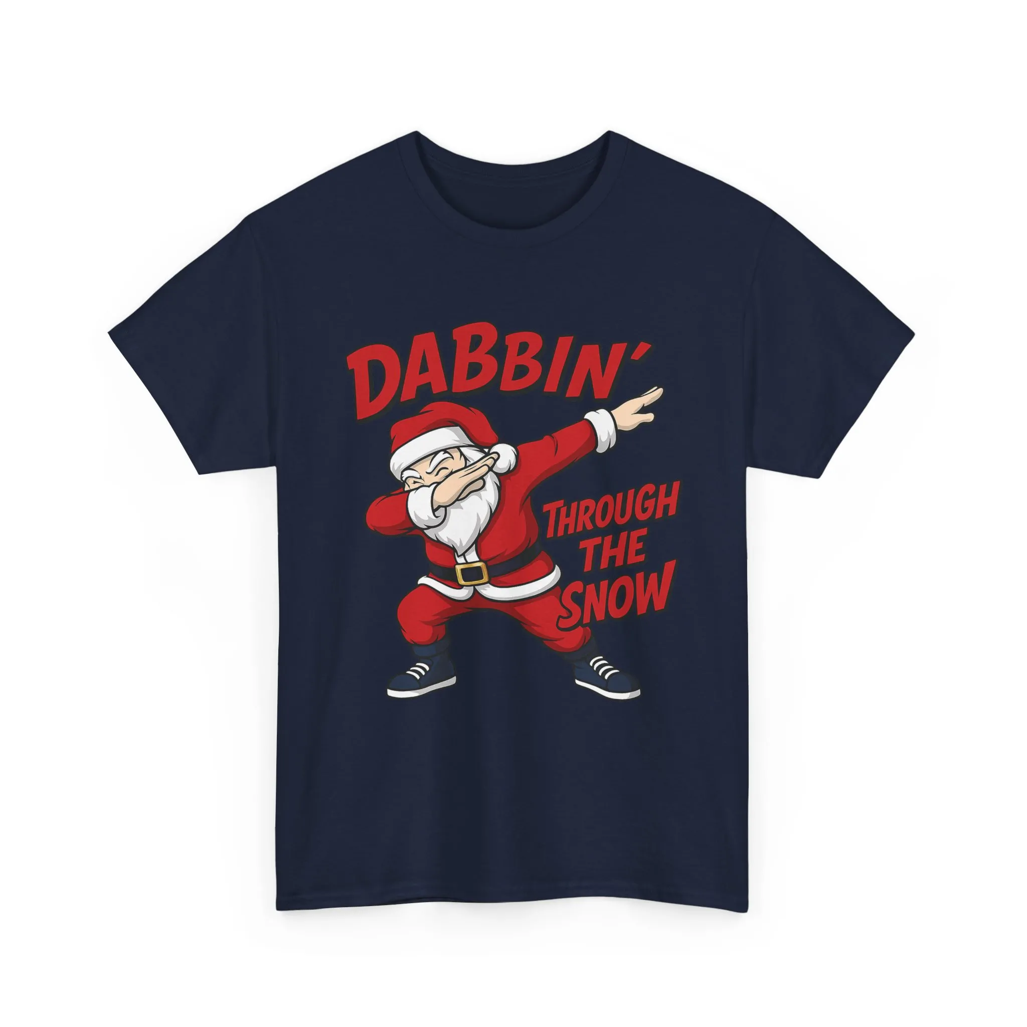 Dabbin Through The Snow Santa Men's Christmas T-Shirt, Funny Holiday Tee - Image 29
