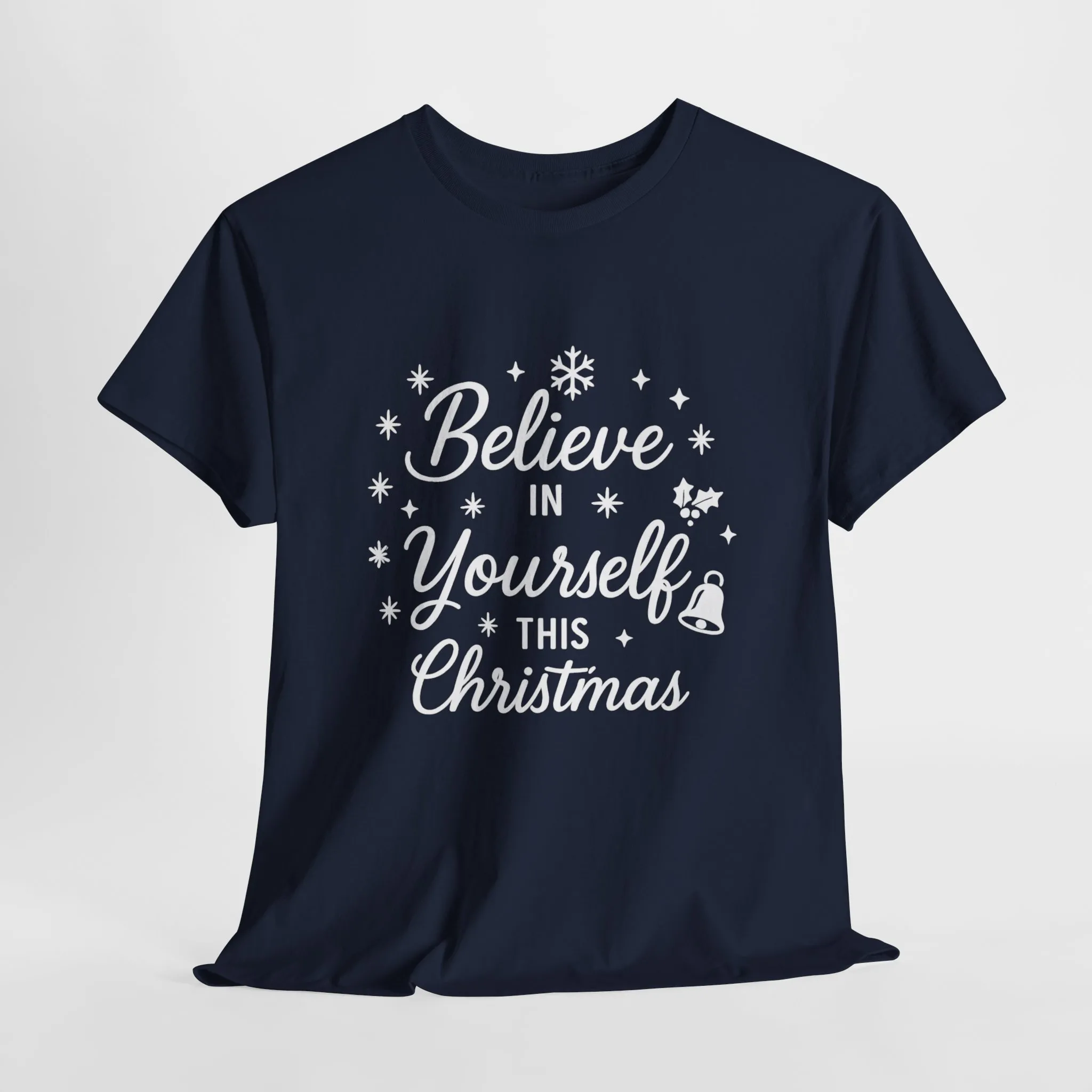Women's Believe in the Magic Christmas Shirt, Santa Hat Holiday Tee for Women - Image 13