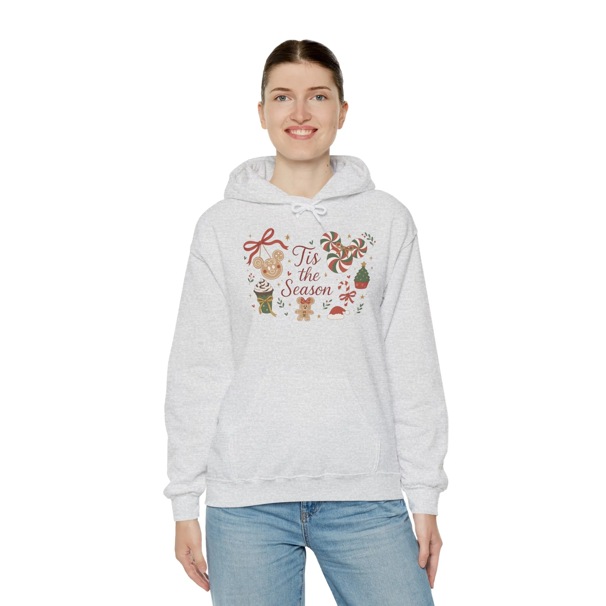 Tis the Season Christmas Women's Hooded Sweatshirt, Cozy Cookie - Cocoa Holiday Jumper, Unisex Heavy Blend™ Hooded Sweatshirt - Image 8