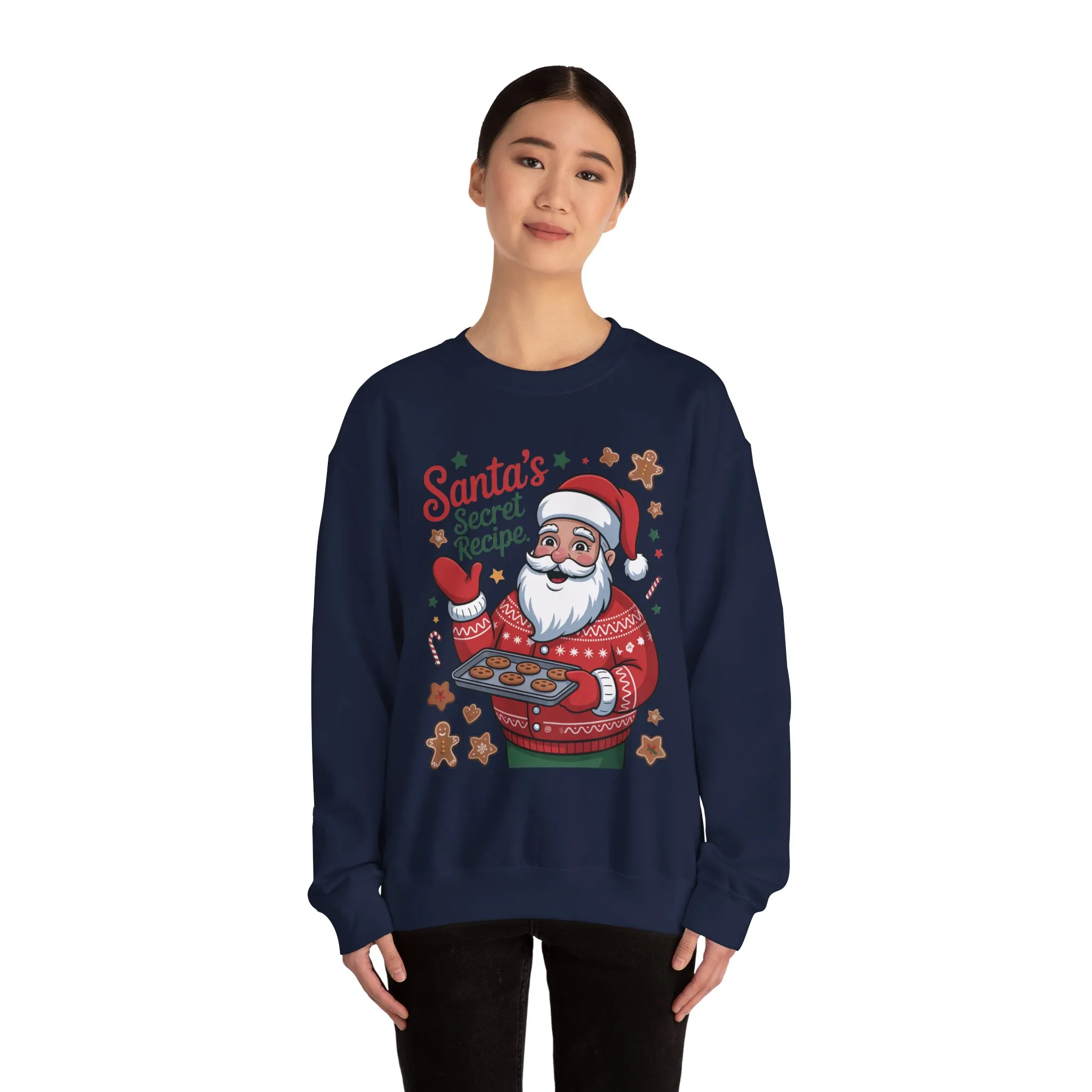 Santa's Secret Recipe Sweatshirt, Funny Christmas Baking Sweater - Image 17