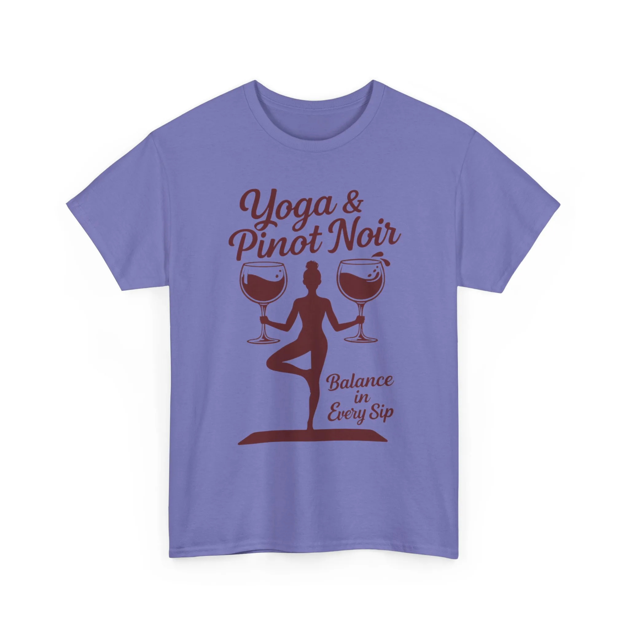 Yoga and Wine Shirt Women, Funny Pinot Noir Tee, Balance in Every Sip Tee, Yoga Lover Gift - Image 22