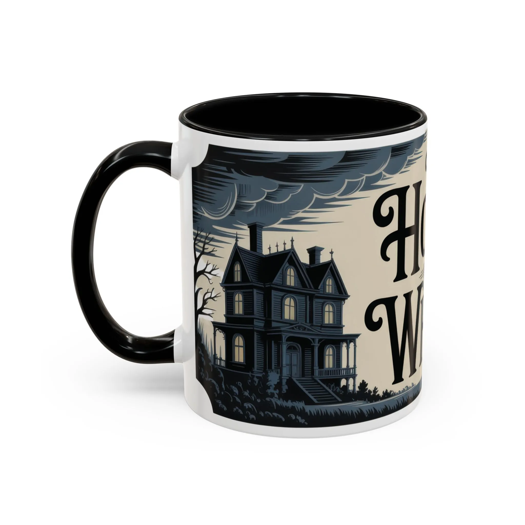 The House of Whispers Mug, Haunted Mansion Gothic Coffee Cup, Spooky Halloween Gift for Horror Lovers, Accent Coffee Mug (11, 15oz) - Image 8
