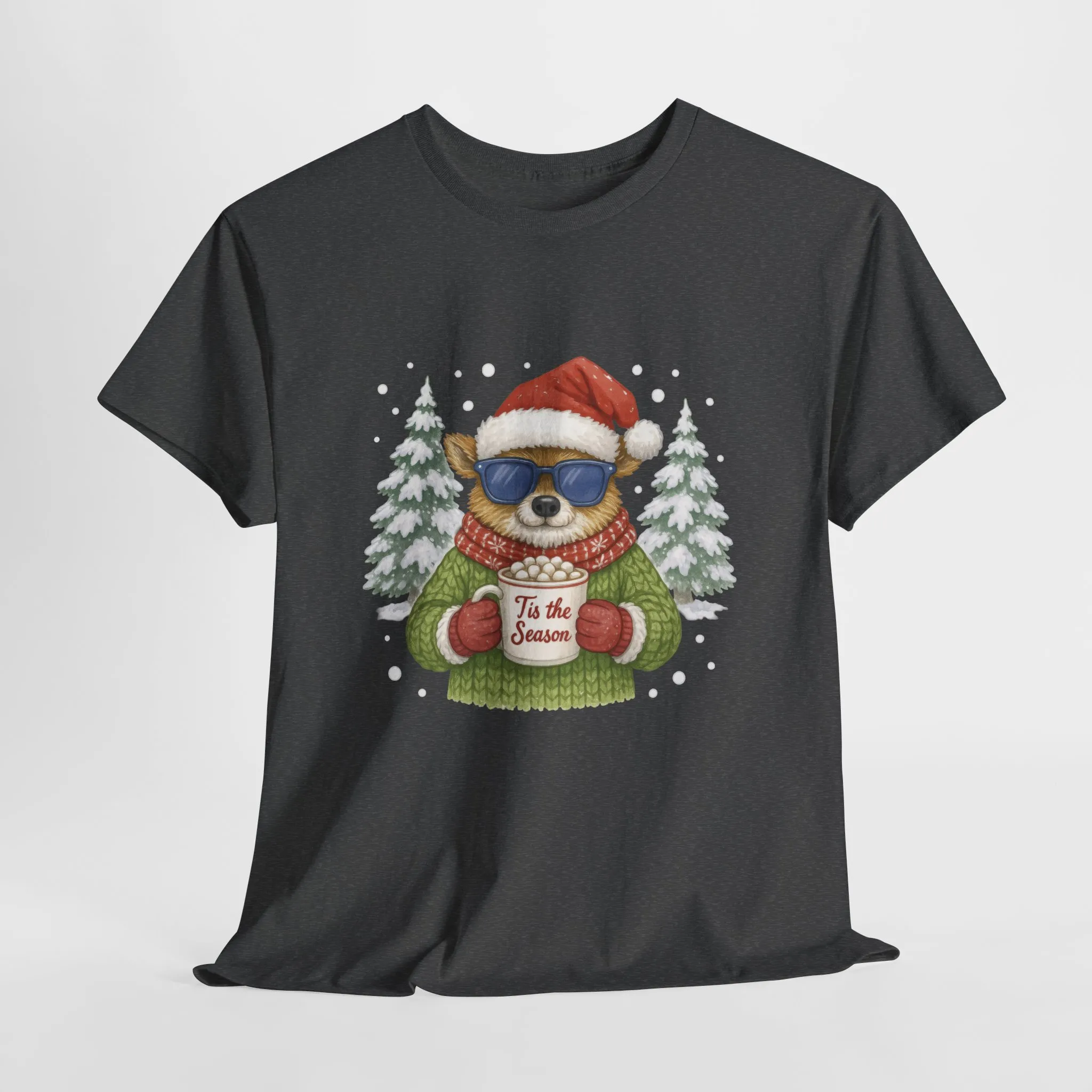 Women's Tis the Season Christmas T-Shirt, Cool Reindeer Holiday Tee - Image 7