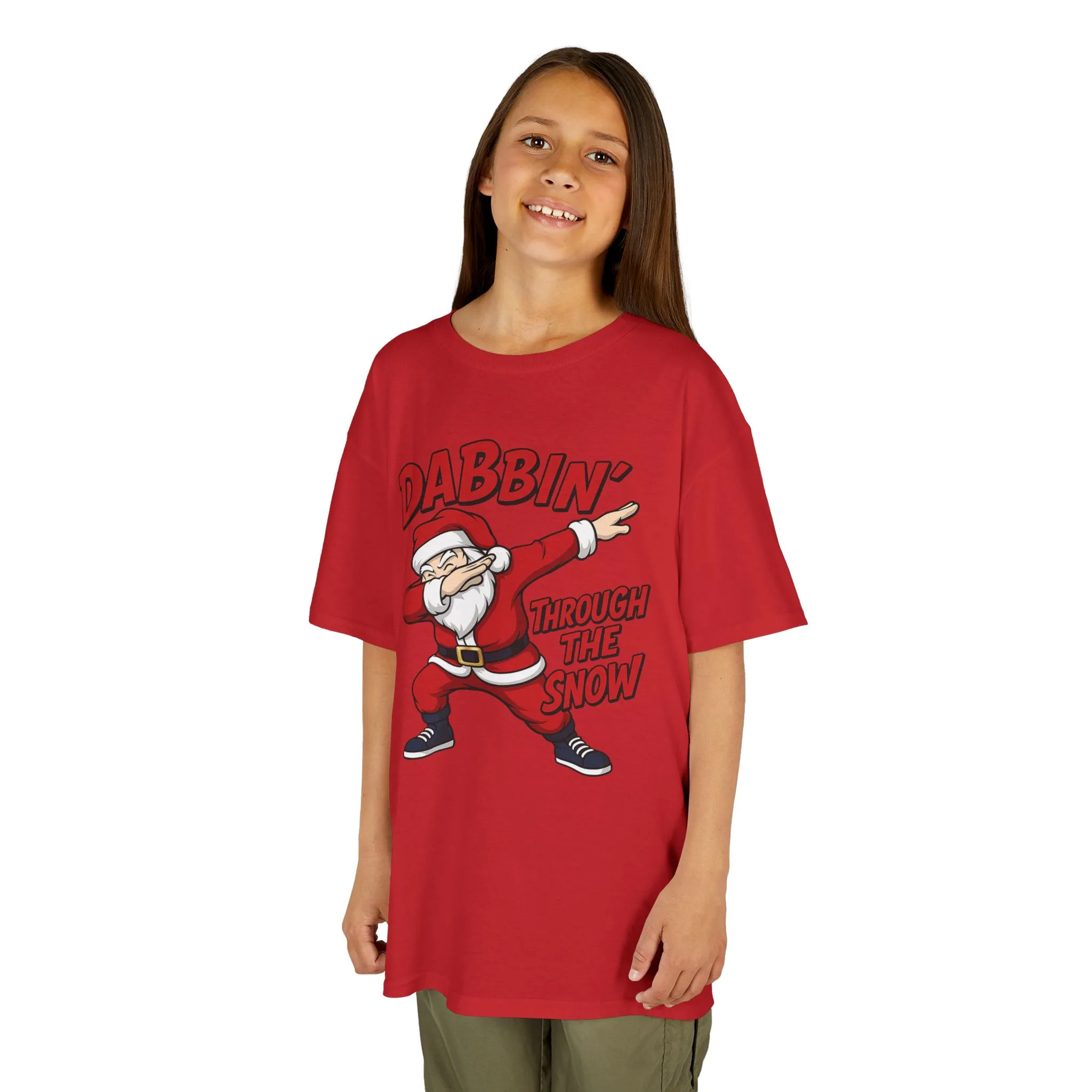Dabbin Santa Youth Christmas T-Shirt, Funny Holiday Tee for Boys - Image 24