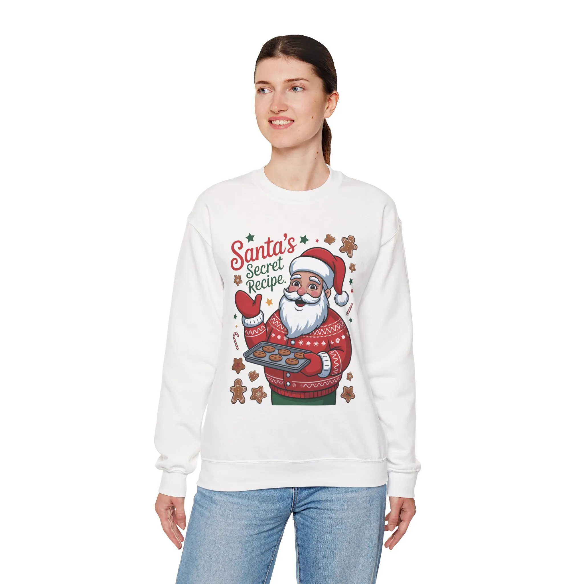 Santa's Secret Recipe Sweatshirt, Funny Christmas Baking Sweater - Image 6