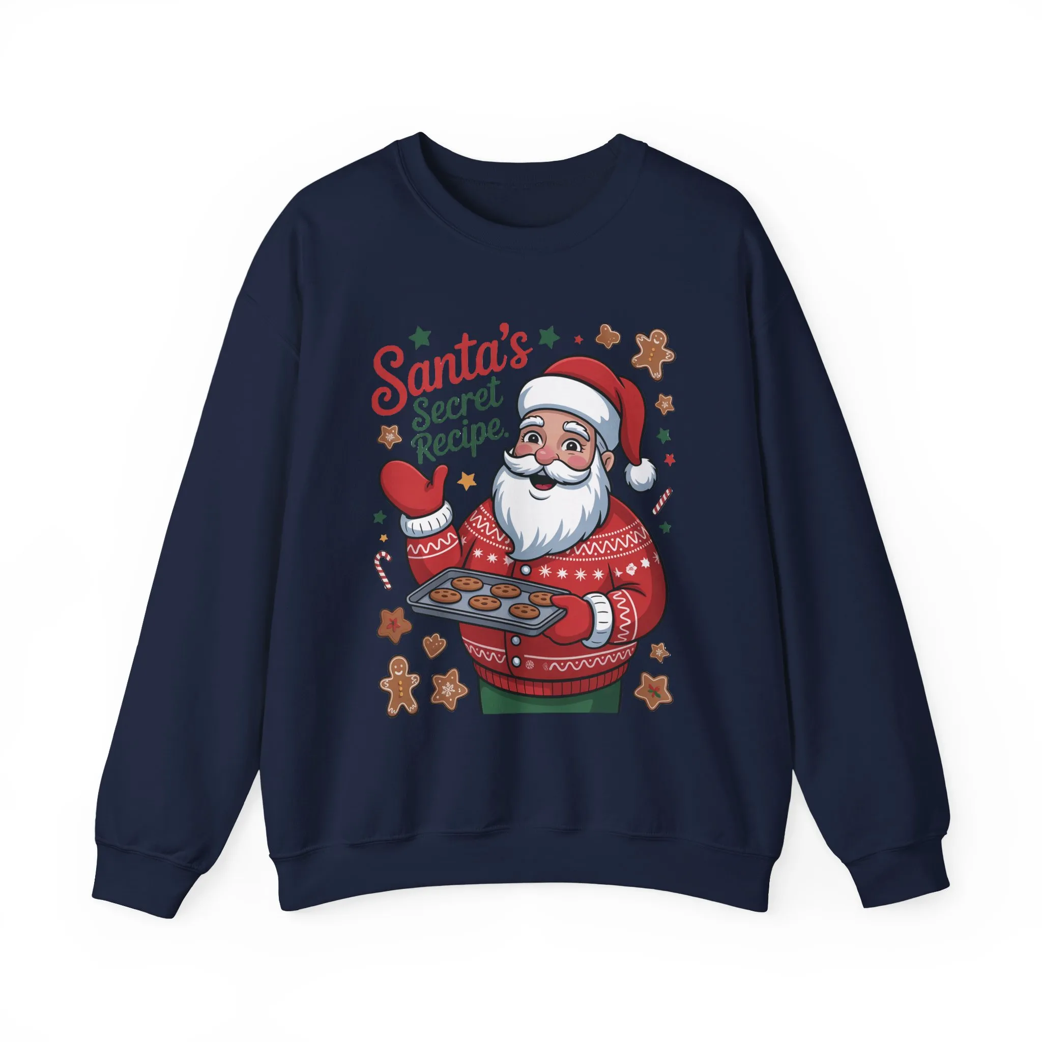 Santa's Secret Recipe Sweatshirt, Funny Christmas Baking Sweater - Image 16