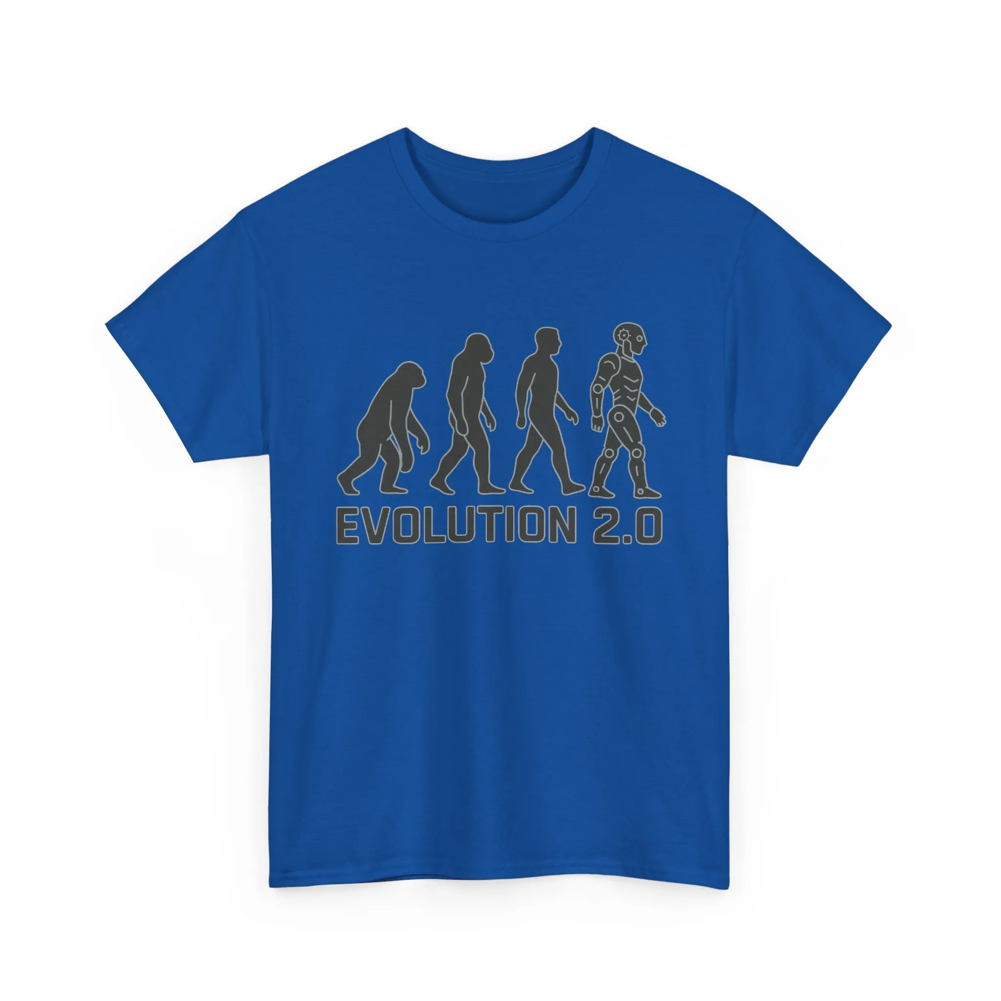 Evolution 2.0 Futuristic Robot Human Evolution T-Shirt, Cyberpunk Tech Graphic Tee for Men, Modern AI Inspired Sci-Fi Shirt - Image 29