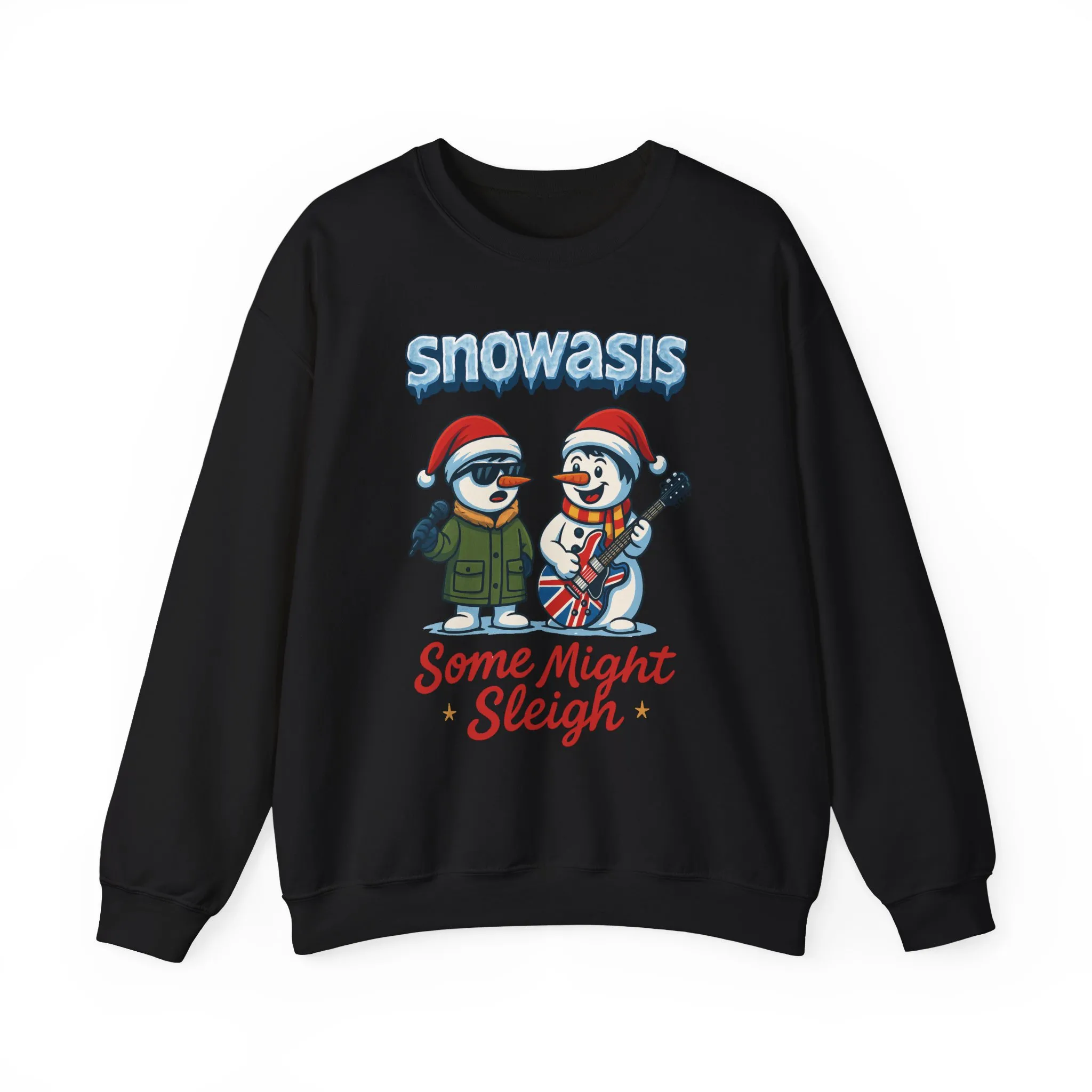 Snowasis Some Might Sleigh Women's Christmas Sweatshirt, Funny Retro Holiday Jumper - Image 4