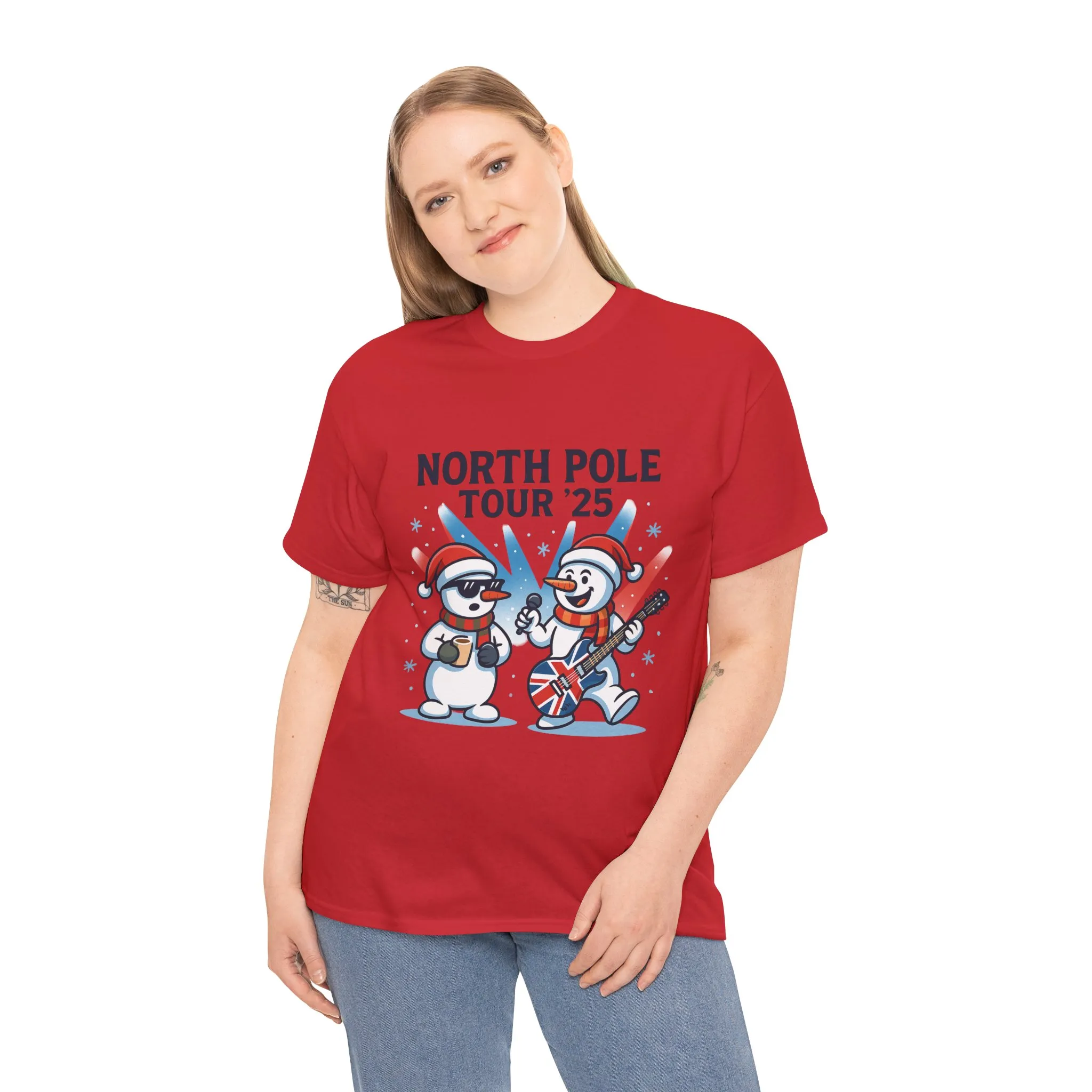 North Pole Tour 25 Women's Christmas T-Shirt, Funny Holiday Music Tee - Image 27