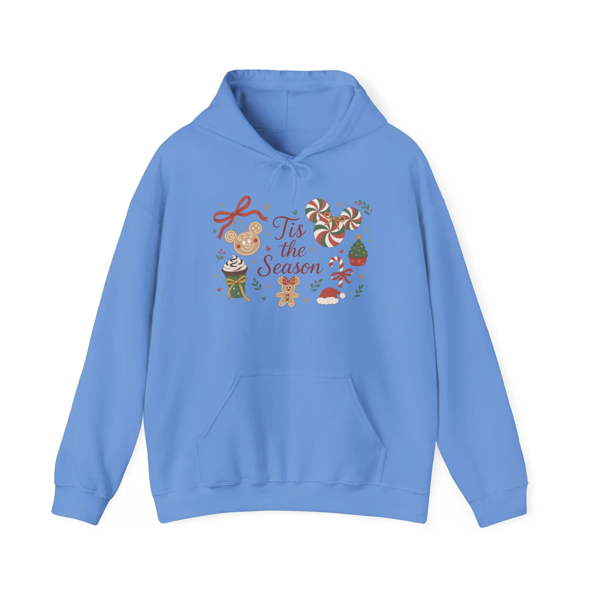 Tis the Season Christmas Women's Hooded Sweatshirt, Cozy Cookie - Cocoa Holiday Jumper, Unisex Heavy Blend™ Hooded Sweatshirt - Image 13