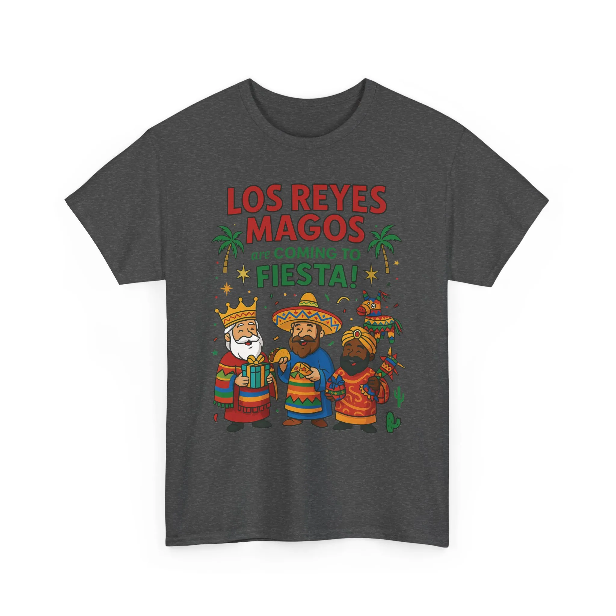 Los Reyes Magos Are Coming to Fiesta!, Funny Three Kings Day Shirt, Día de los Reyes Magos T-Shirt for Christmas Fiesta Lovers - Image 13