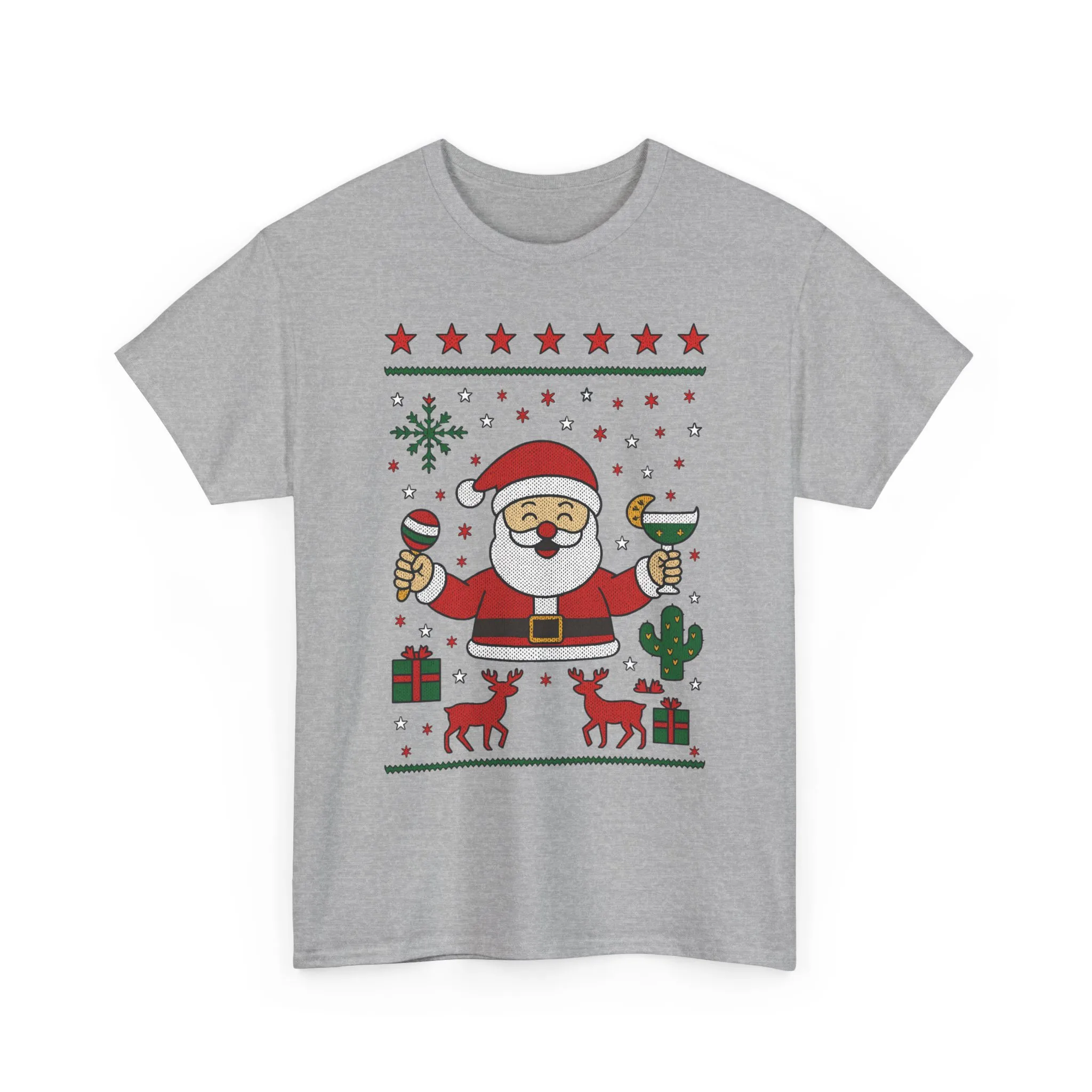 Women's Funny Santa Christmas Shirt, Festive Holiday Party Tee - Image 2