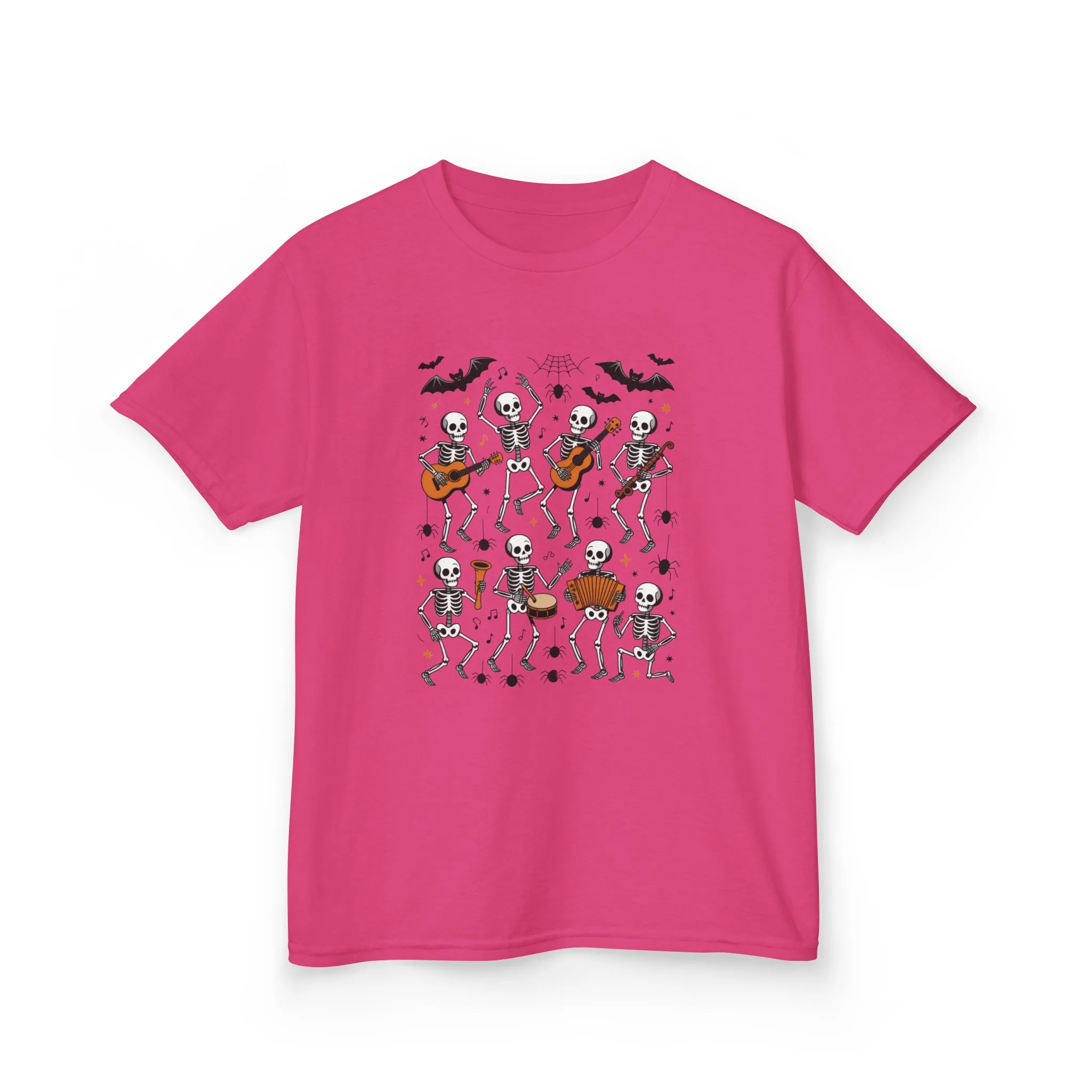 Cute Dancing Skeleton Halloween T-Shirt for Girls Boys, Funny Spooky Band Tee, Kids Halloween Party Top, Cute Fall Outfit Gift - Image 22