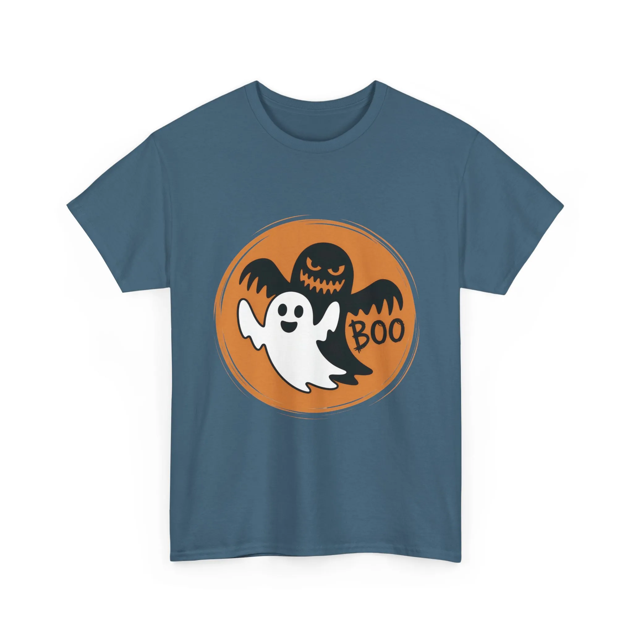 Halloween Ghost Men's T-Shirt, Cute Spooky BOO Tee, Men's Funny Scary Shirt for Men - Image 2