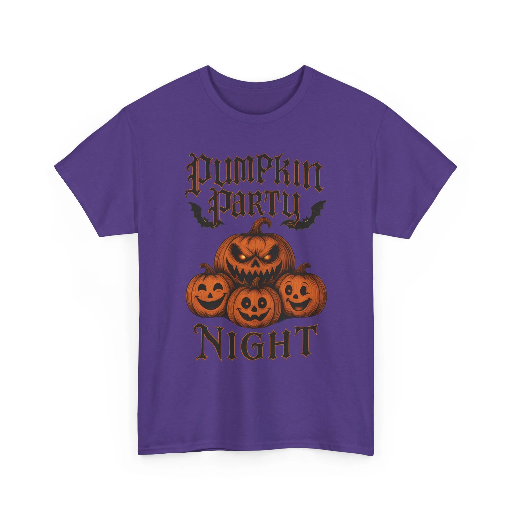 Pumpkin Party Night Shirt, Women's Halloween Gothic Pumpkin T-Shirt, Spooky Jack O Lantern Party Tee, Cute Scary Fall Shirt - Image 22