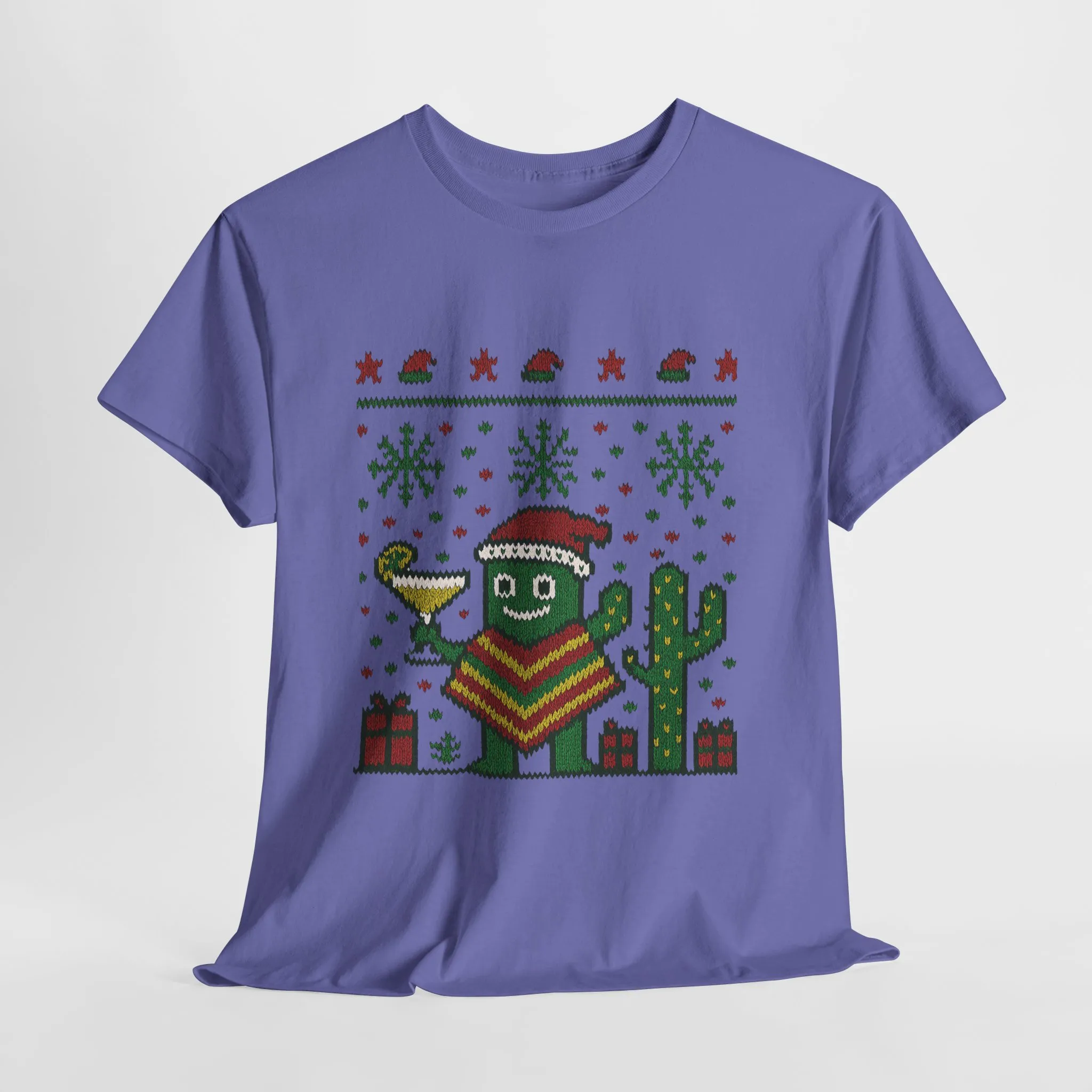 Festive Cactus Christmas Shirt, Funny Holiday Santa Hat Tee for Women, Women's Funny Xmas Shirt - Image 19