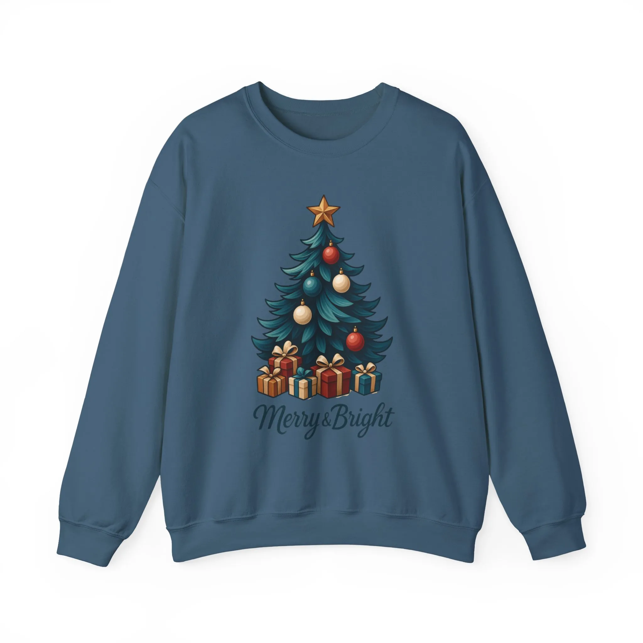 Merry & Bright Christmas Sweatshirt, Cozy Holiday Pullover - Image 16