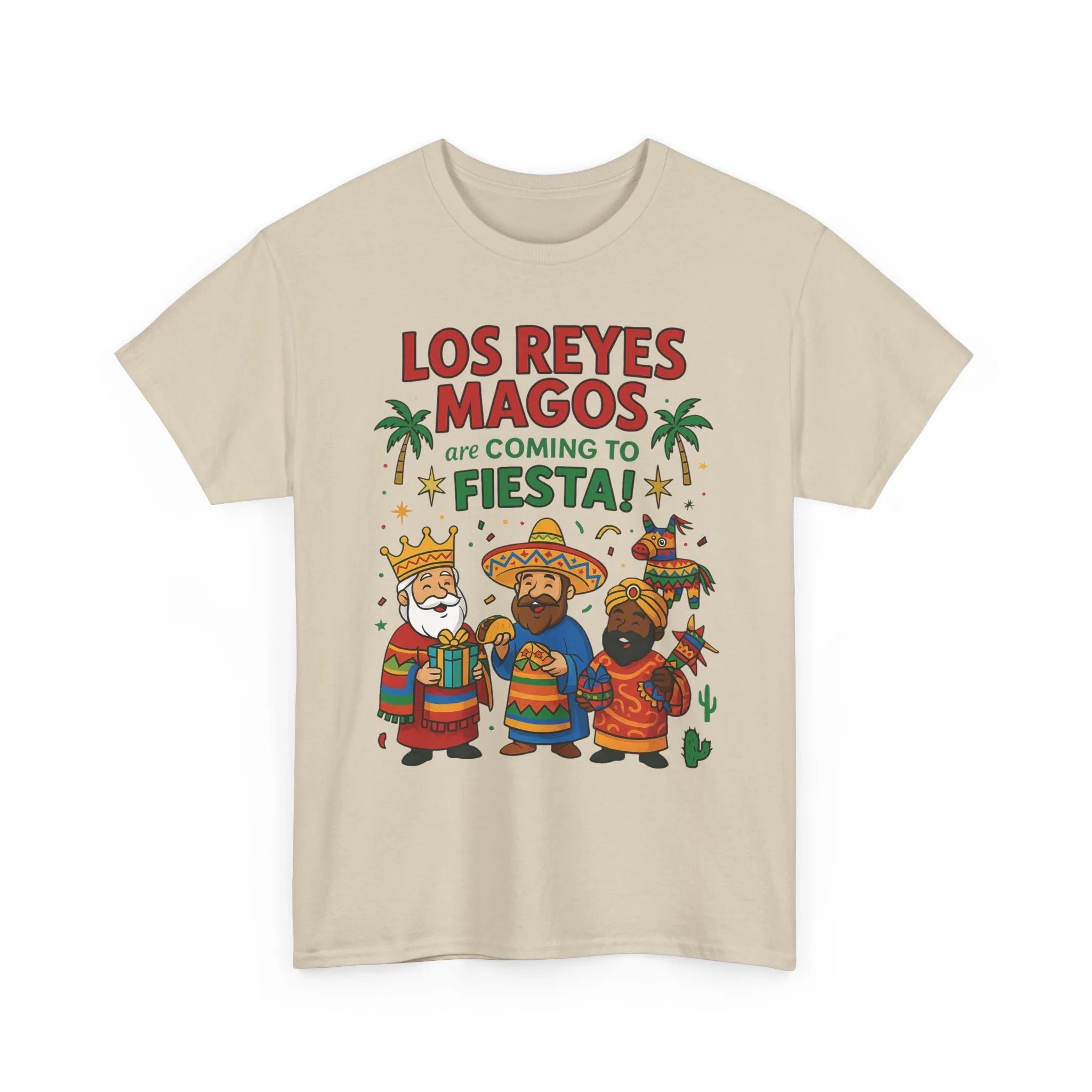 Los Reyes Magos Are Coming to Fiesta!, Funny Three Kings Day Shirt, Día de los Reyes Magos T-Shirt for Christmas Fiesta Lovers - Image 7