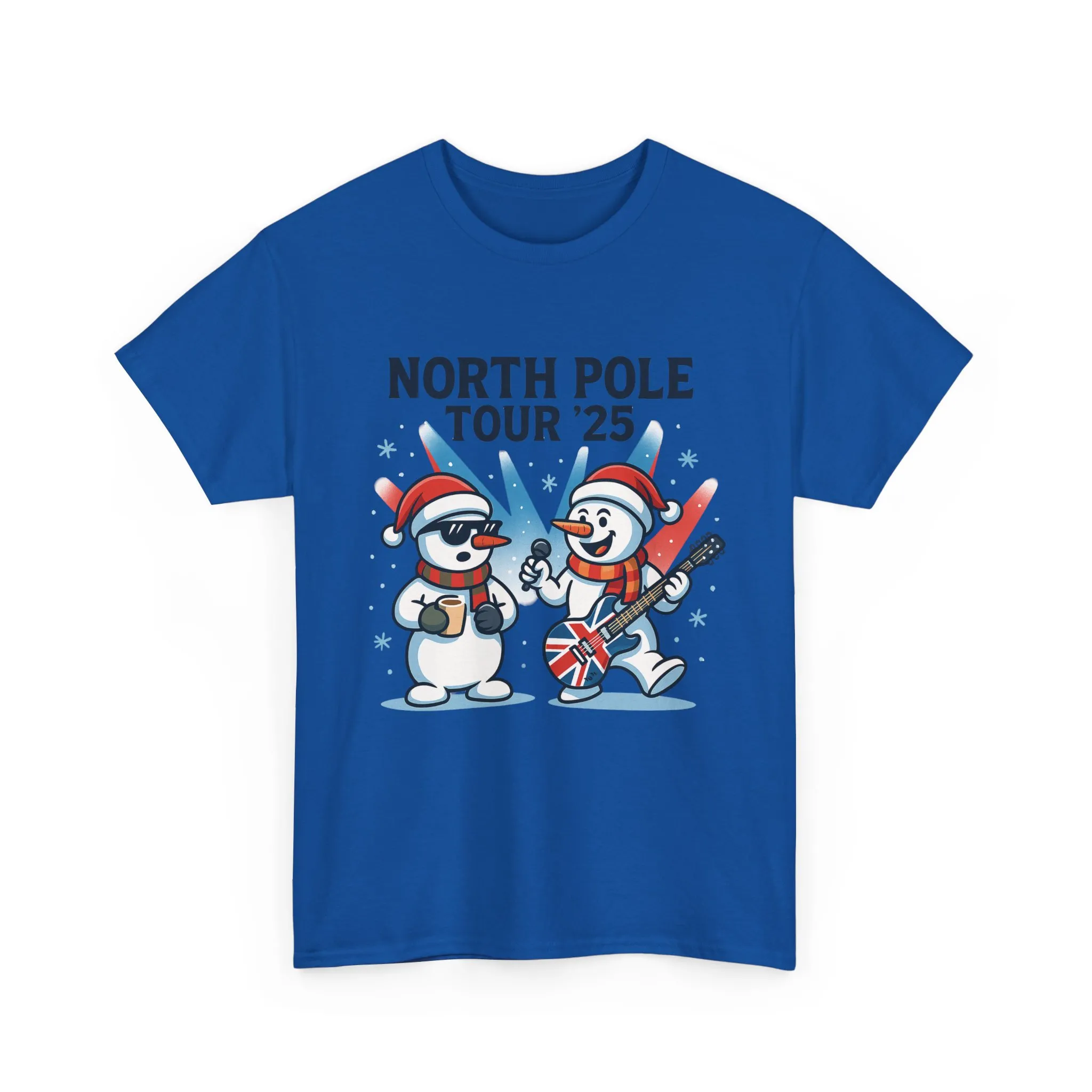North Pole Tour 25 Men's Christmas T-Shirt, Funny Rock Music Holiday Tee - Image 22