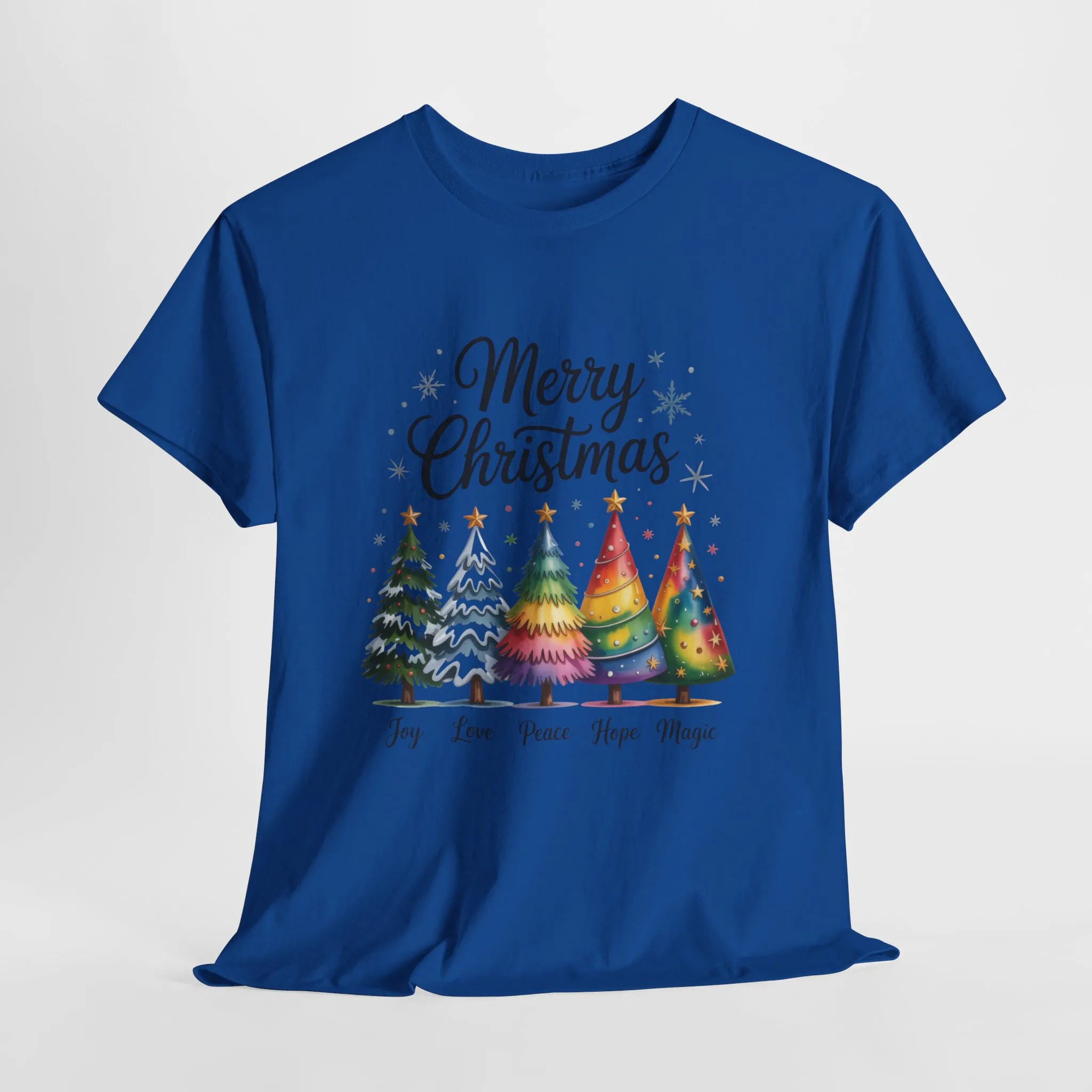 Merry Christmas Women's T-Shirt, Joy Love Peace Hope Magic Holiday Tee - Image 10