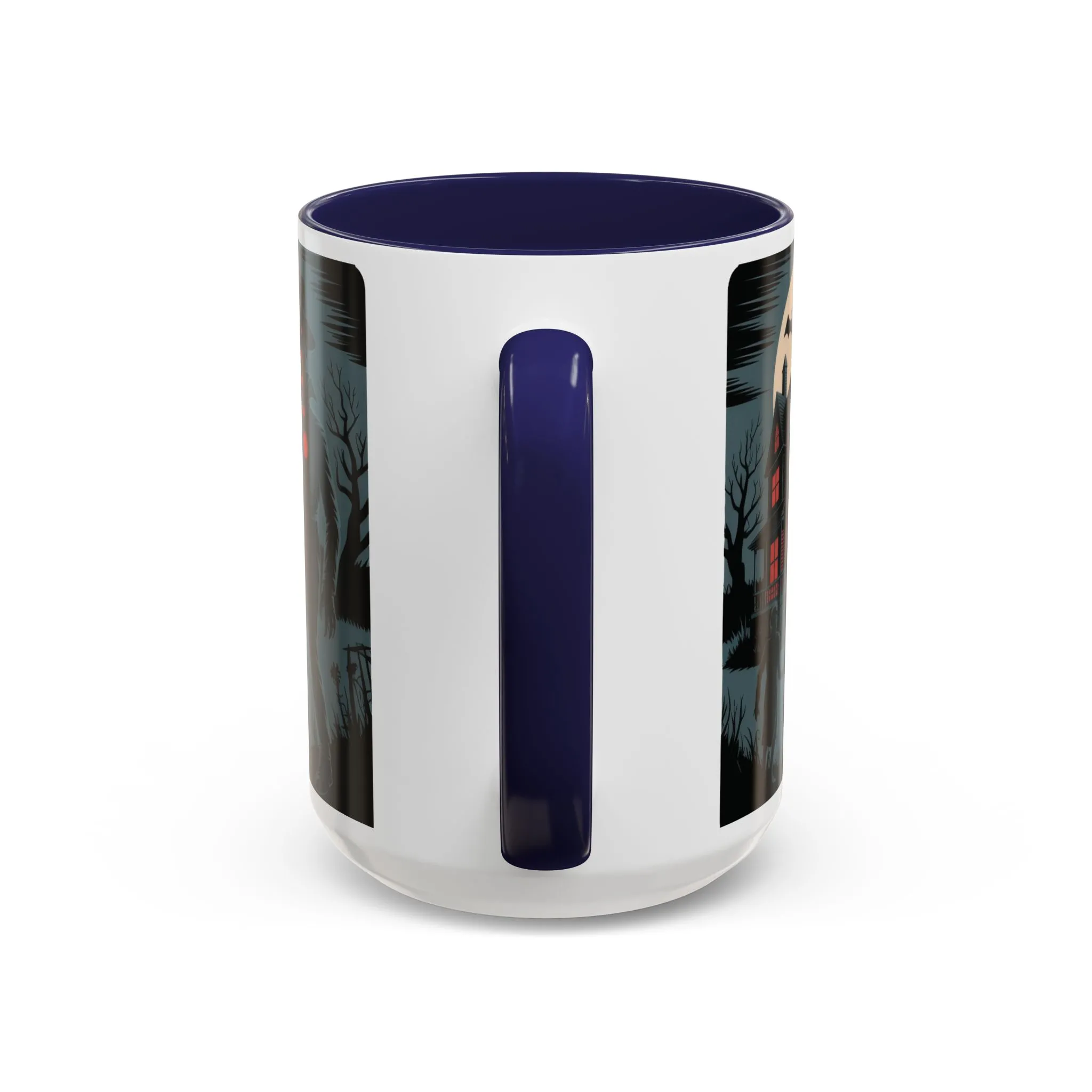 Midnight Screams Mug, Retro Horror Movie Poster Coffee Cup, Gothic Halloween Gift for Horror Lovers, Accent Coffee Mug (11, 15oz) - Image 9