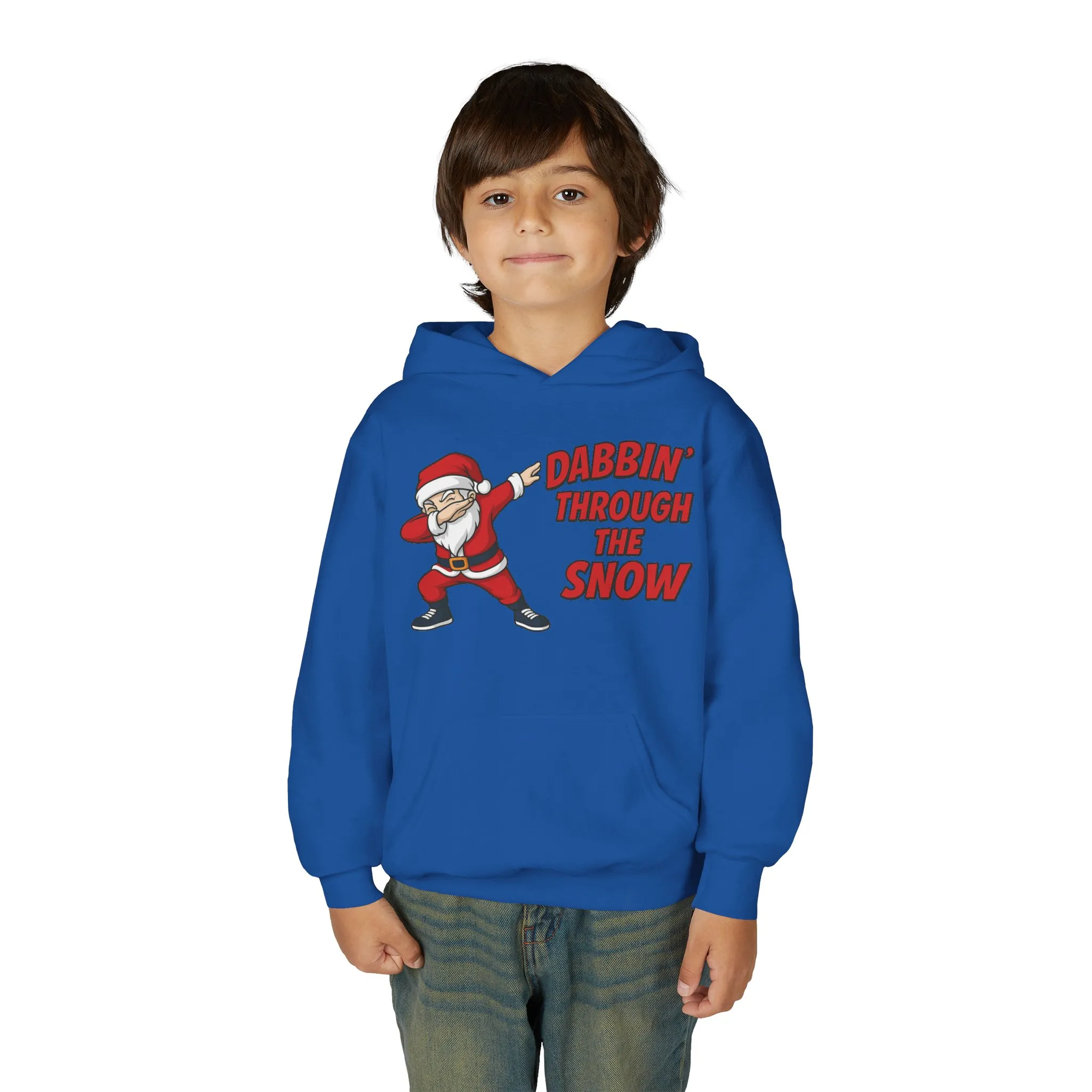 Dabbin Santa Youth Christmas Hoodie, Funny Holiday Sweatshirt for Boys - Image 15