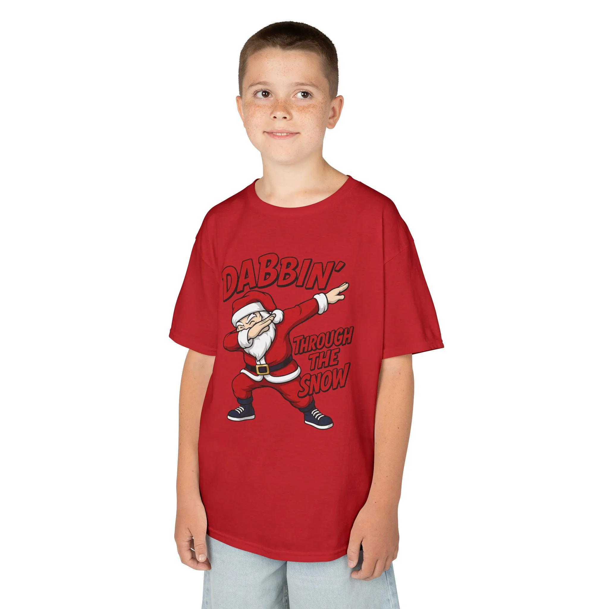 Dabbin Santa Youth Christmas T-Shirt, Funny Holiday Tee for Boys - Image 23