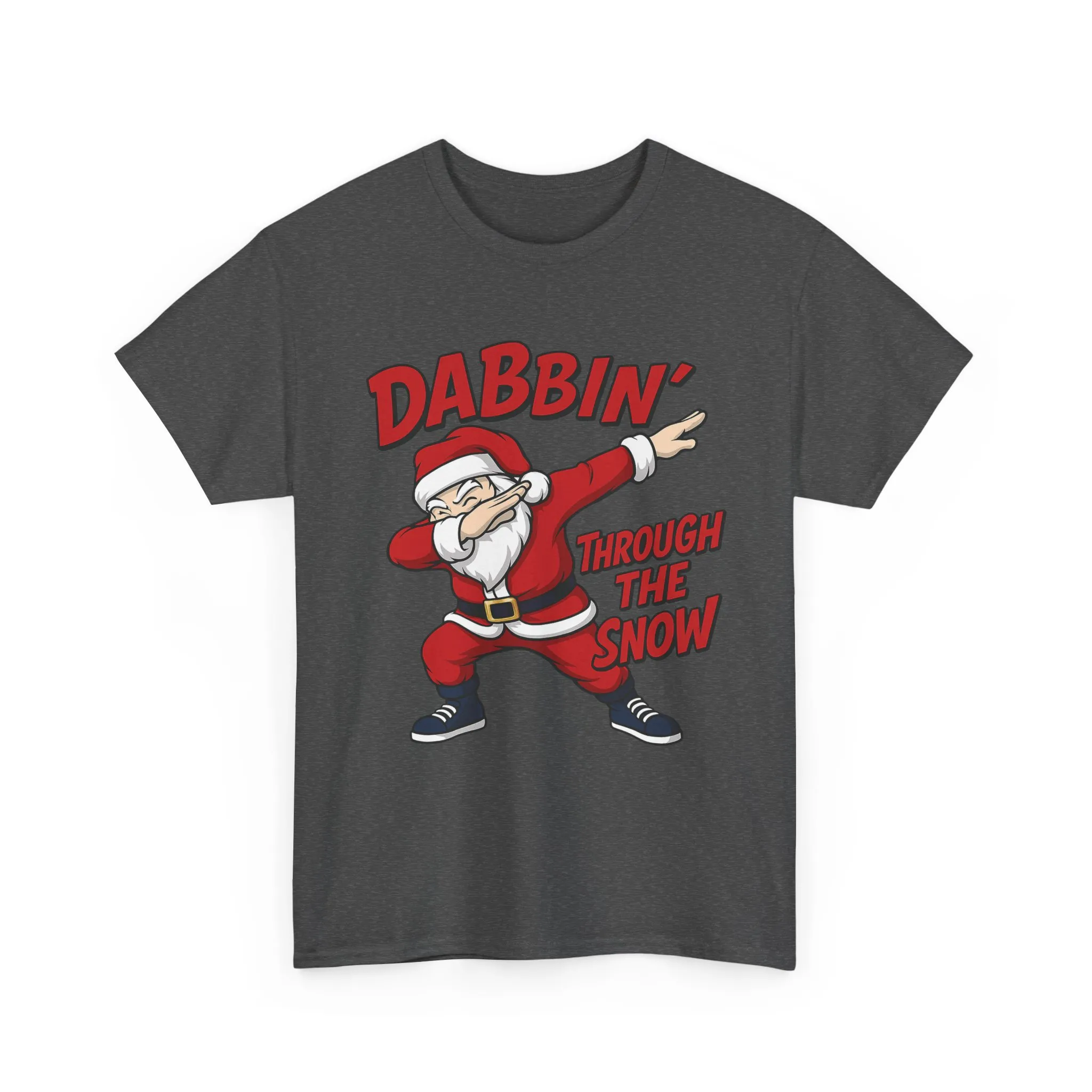 Dabbin Through The Snow Santa Men's Christmas T-Shirt, Funny Holiday Tee - Image 17