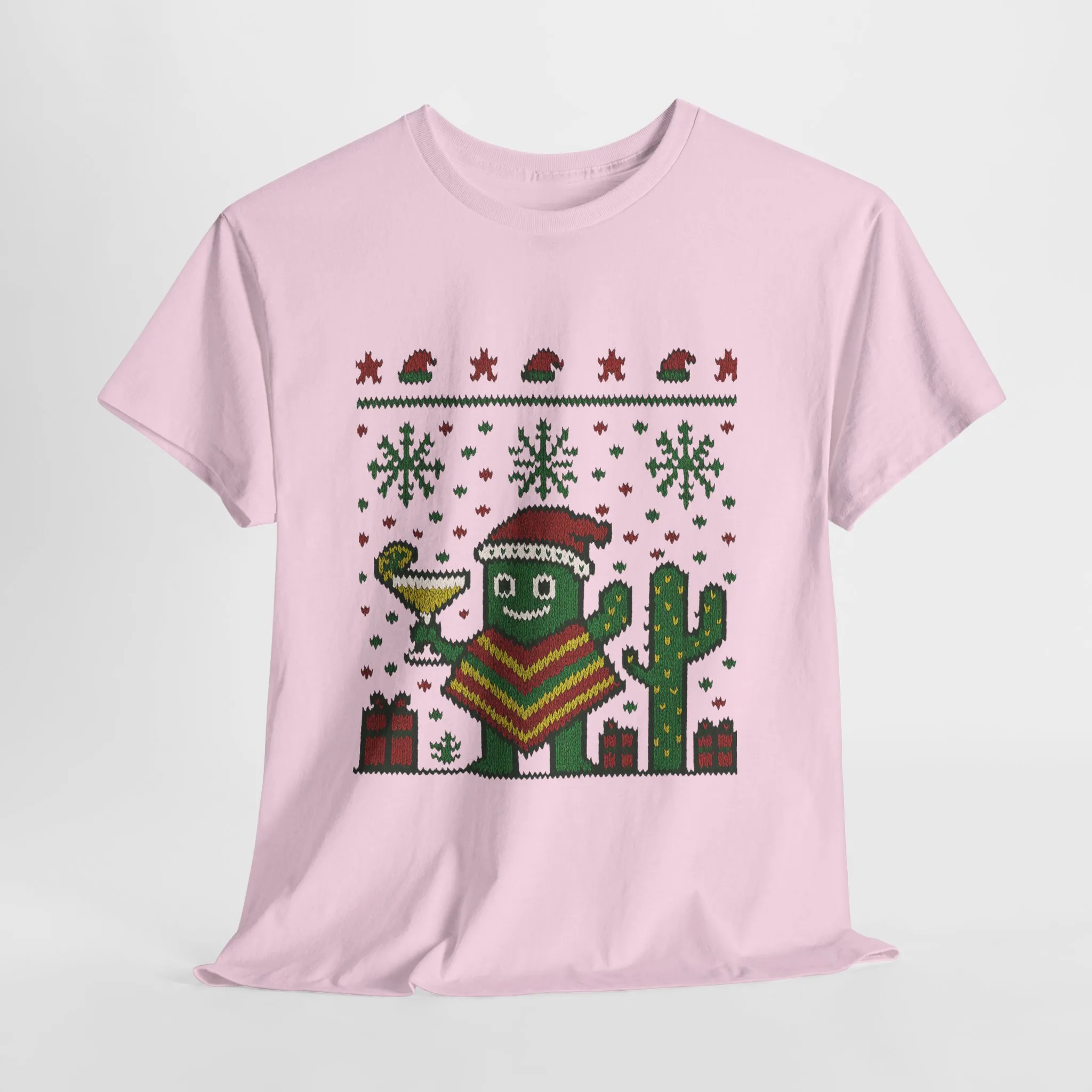 Festive Cactus Christmas Shirt, Funny Holiday Santa Hat Tee for Women, Women's Funny Xmas Shirt - Image 22