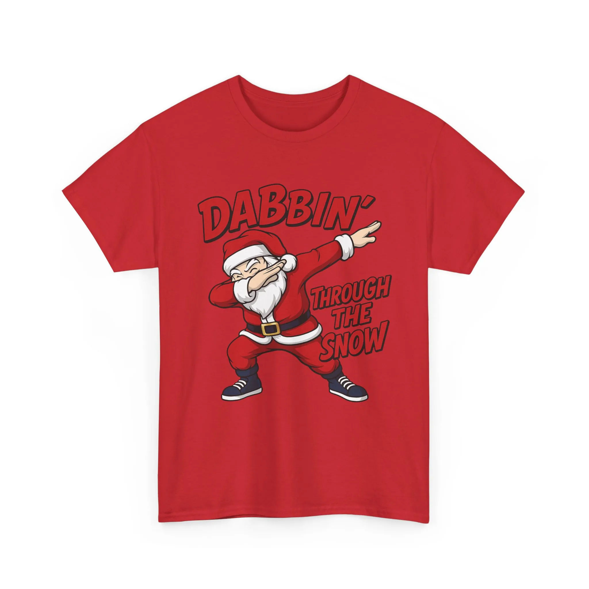 Dabbin Through The Snow Santa Men's Christmas T-Shirt, Funny Holiday Tee - Image 33